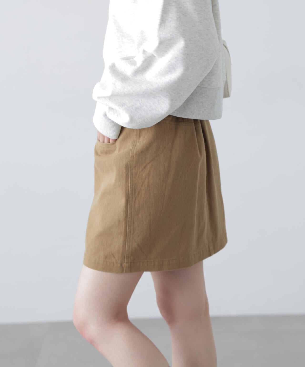 〈セットアップ対応〉ウォッシュドミニスカート