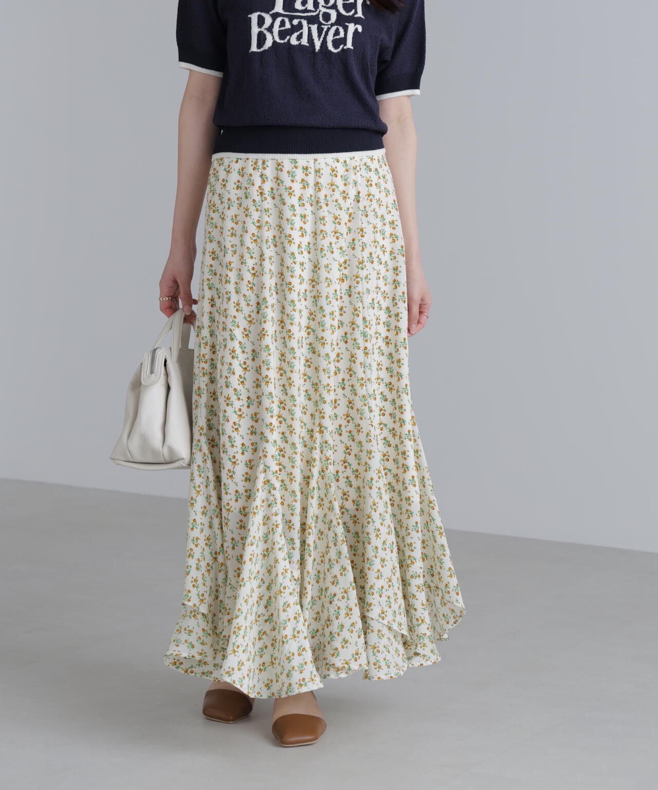 フラワーエスカルゴマーメイドスカート