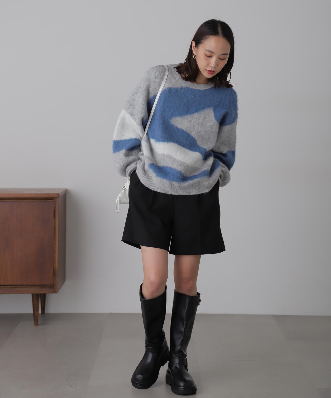 【3サイズ展開XS-M】タックショートパンツ【低身長サイズ有】