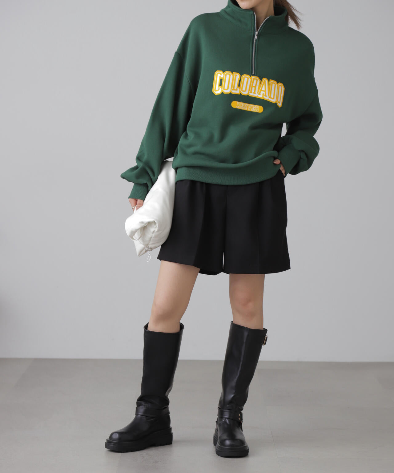 【3サイズ展開XS-M】タックショートパンツ【低身長サイズ有】