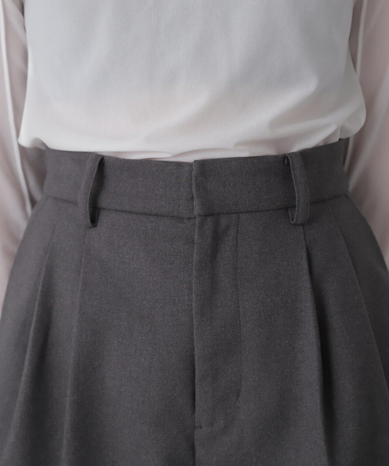 【3サイズ展開XS-M】タックショートパンツ【低身長サイズ有】