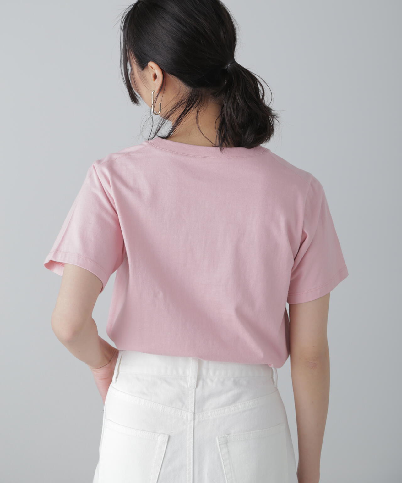 カラーフレンチロゴプリントTシャツ