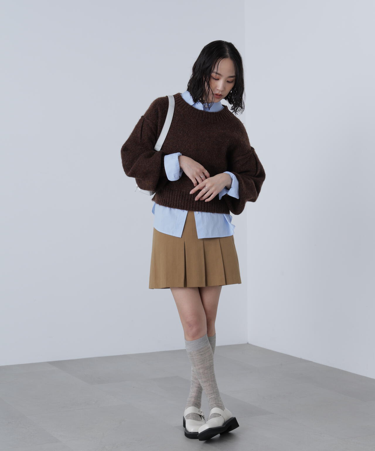 〈セットアップ対応〉プリーツミニスカート