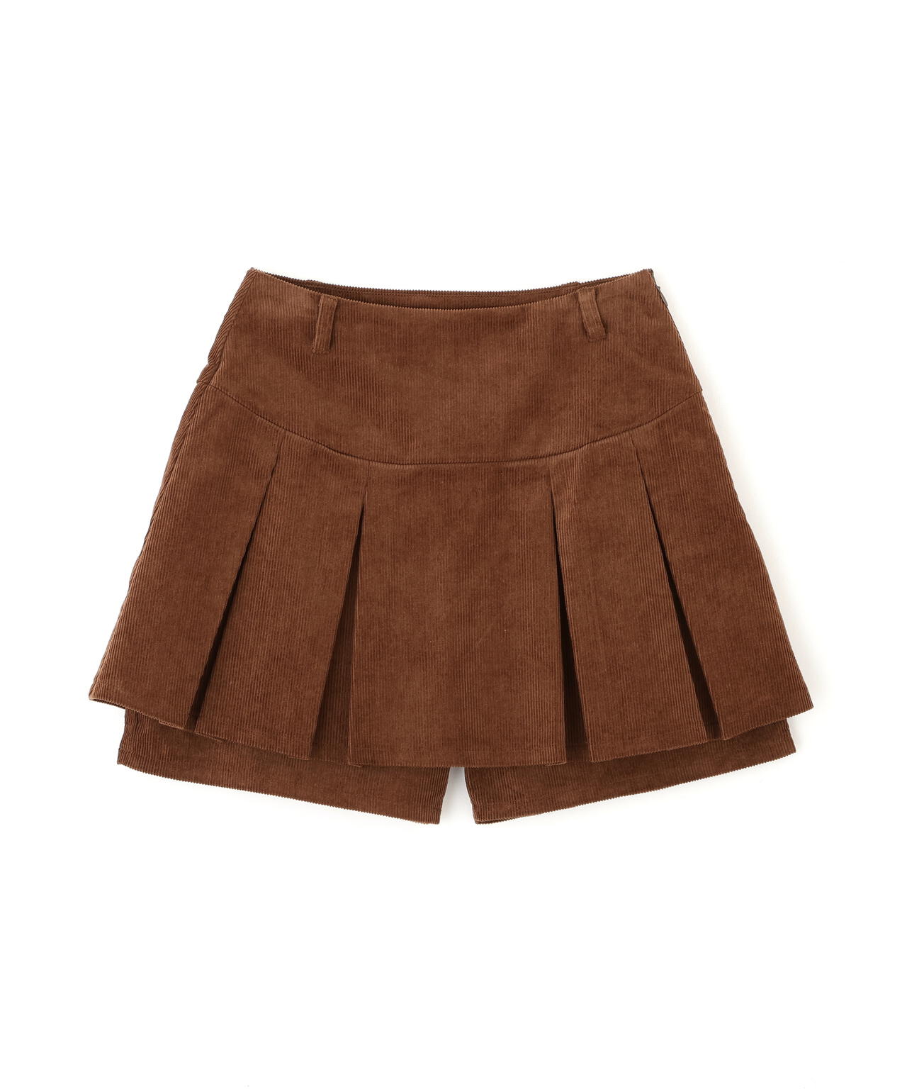 プリーツショートパンツ