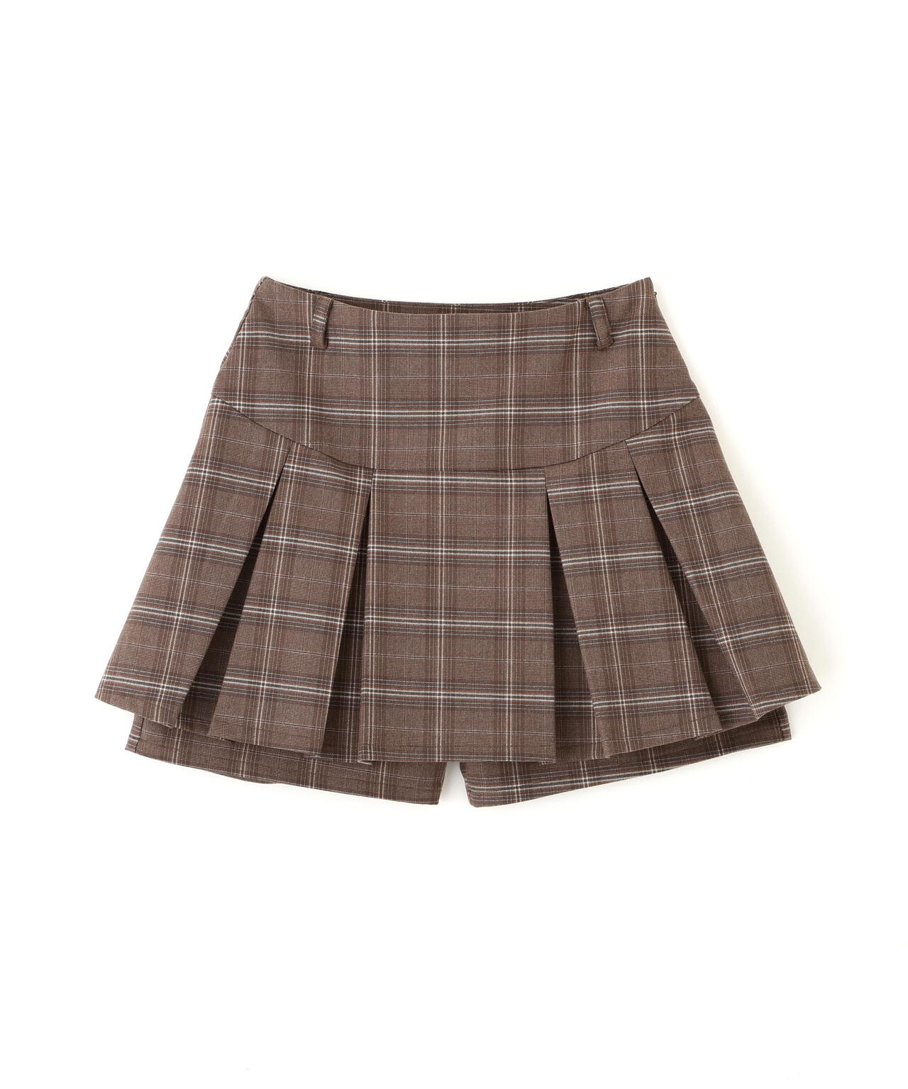 プリーツショートパンツ