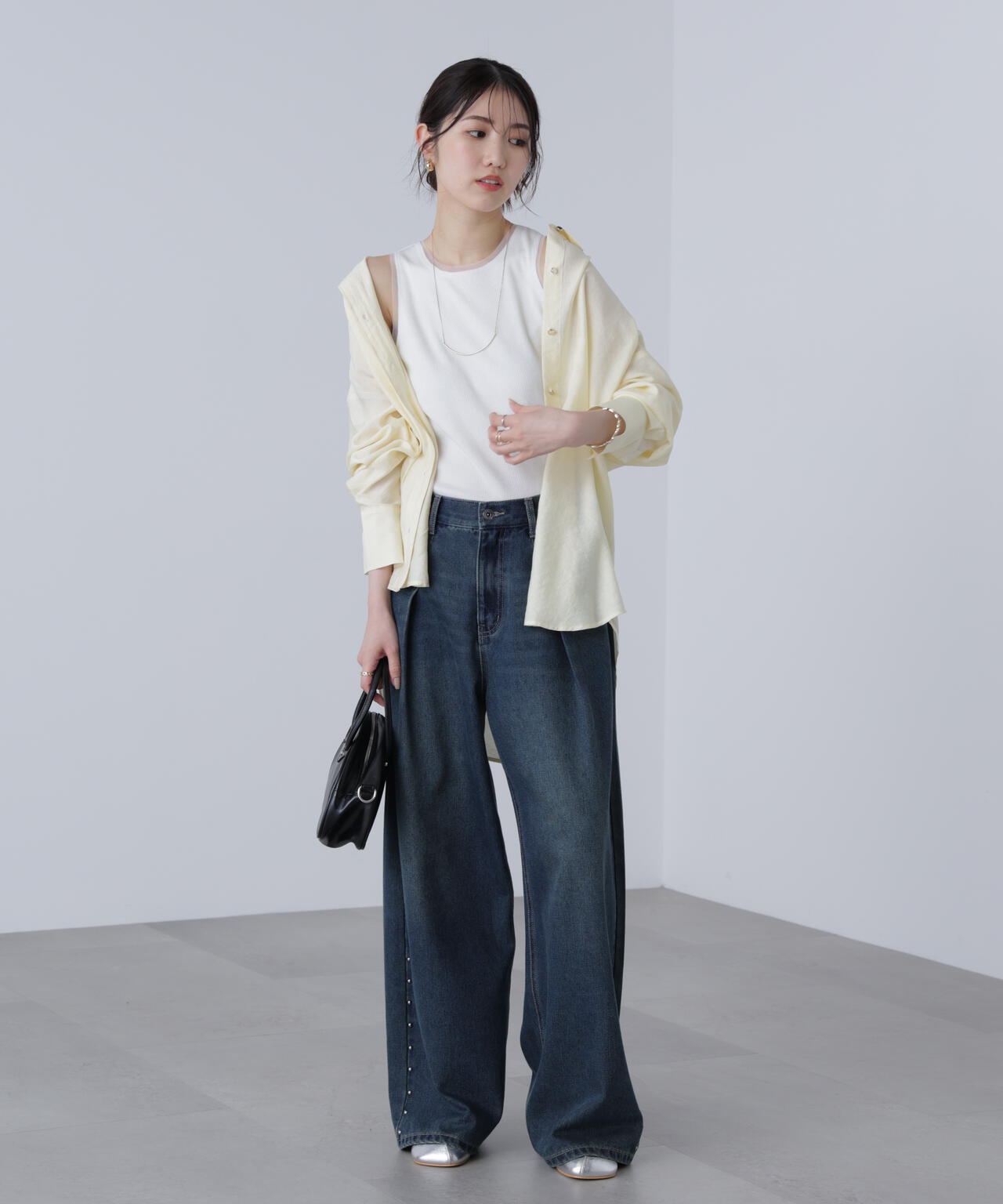 ［MFM］カップ付アメスリチュールラメタンク
