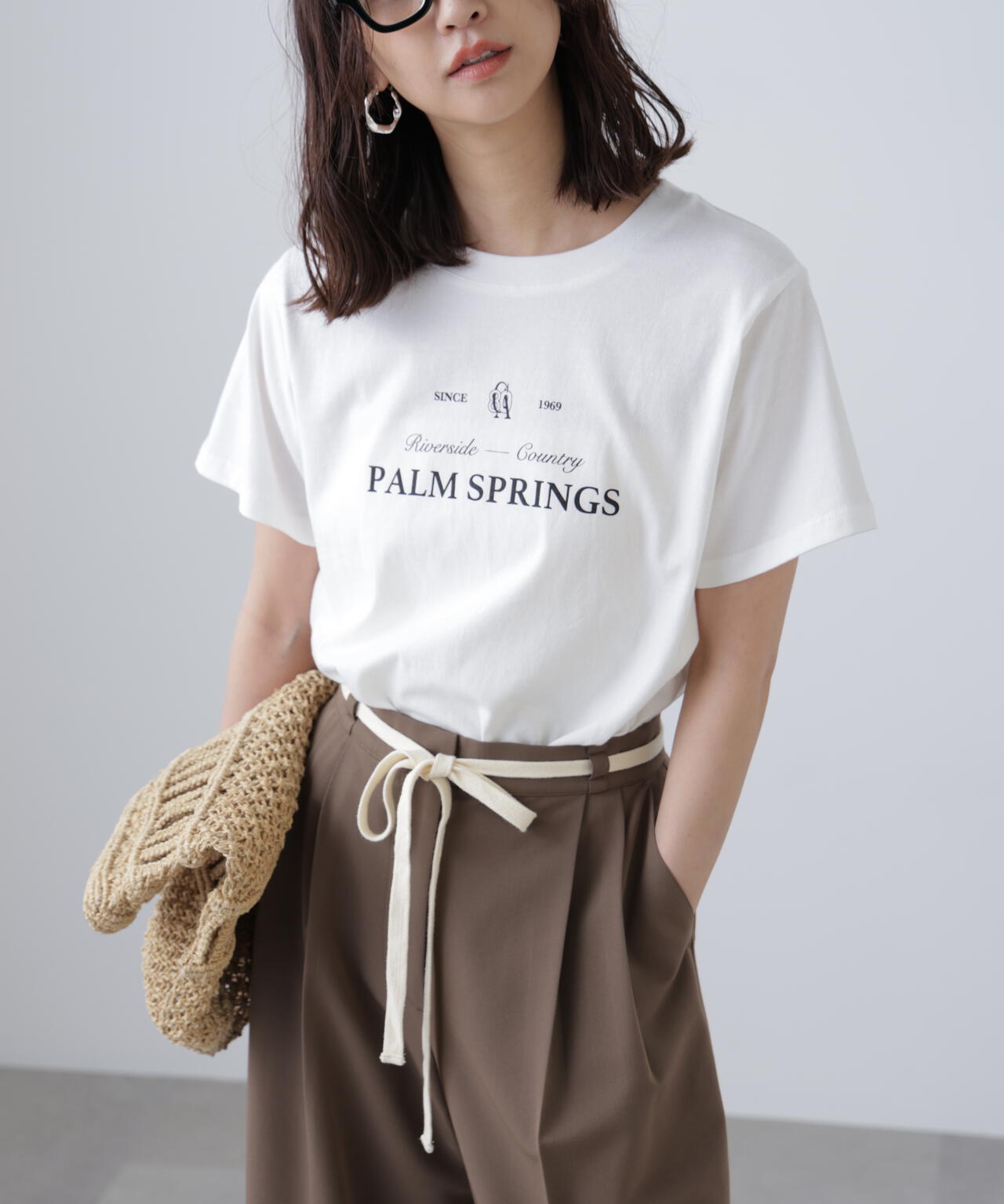クラシックロゴプリントTシャツ