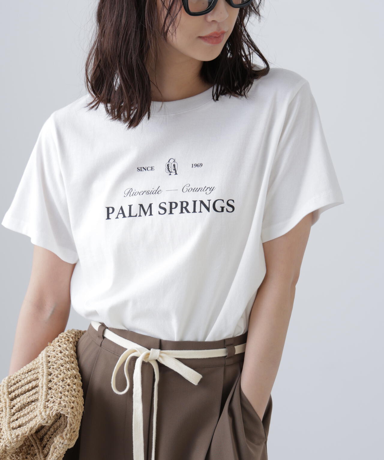クラシックロゴプリントTシャツ