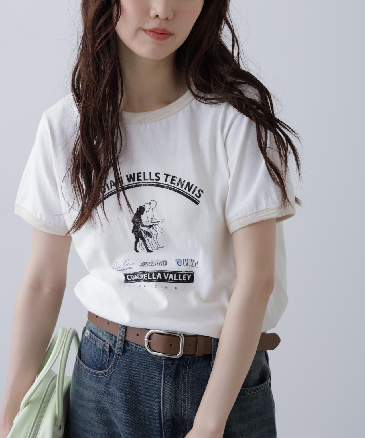 レトロスポーツプリントTシャツ
