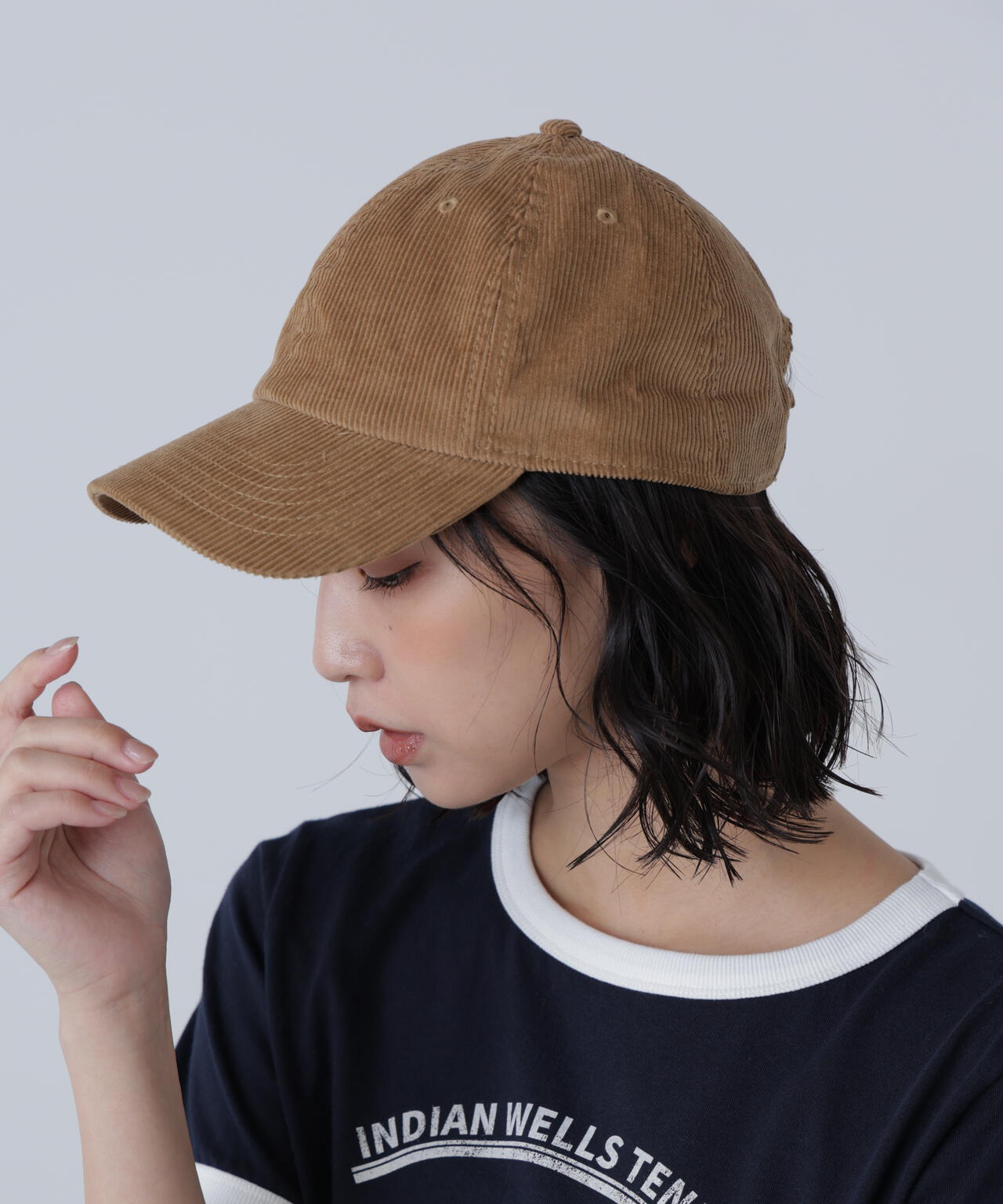 〈NEWHATTAN〉コーデュロイキャップ