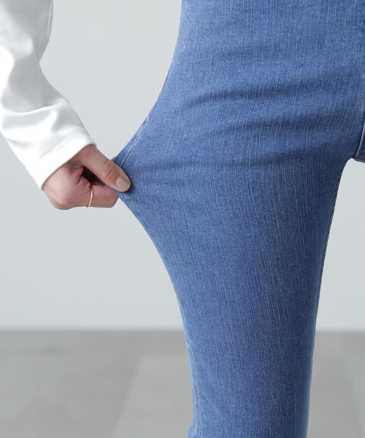 【3サイズ展開XS-M】ベーシックスキニーデニムパンツ【低身長サイズ有】