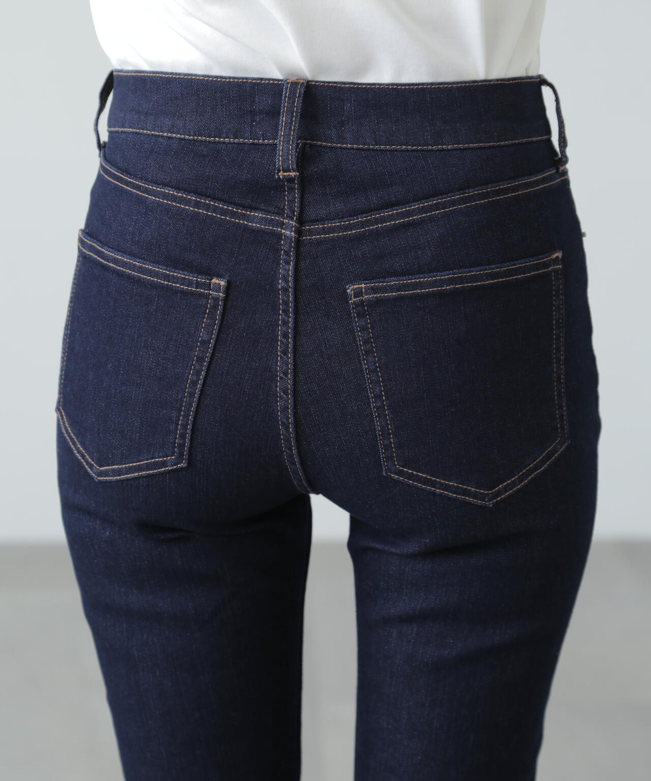 【3サイズ展開XS-M】ベーシックスキニーデニムパンツ【低身長サイズ有】