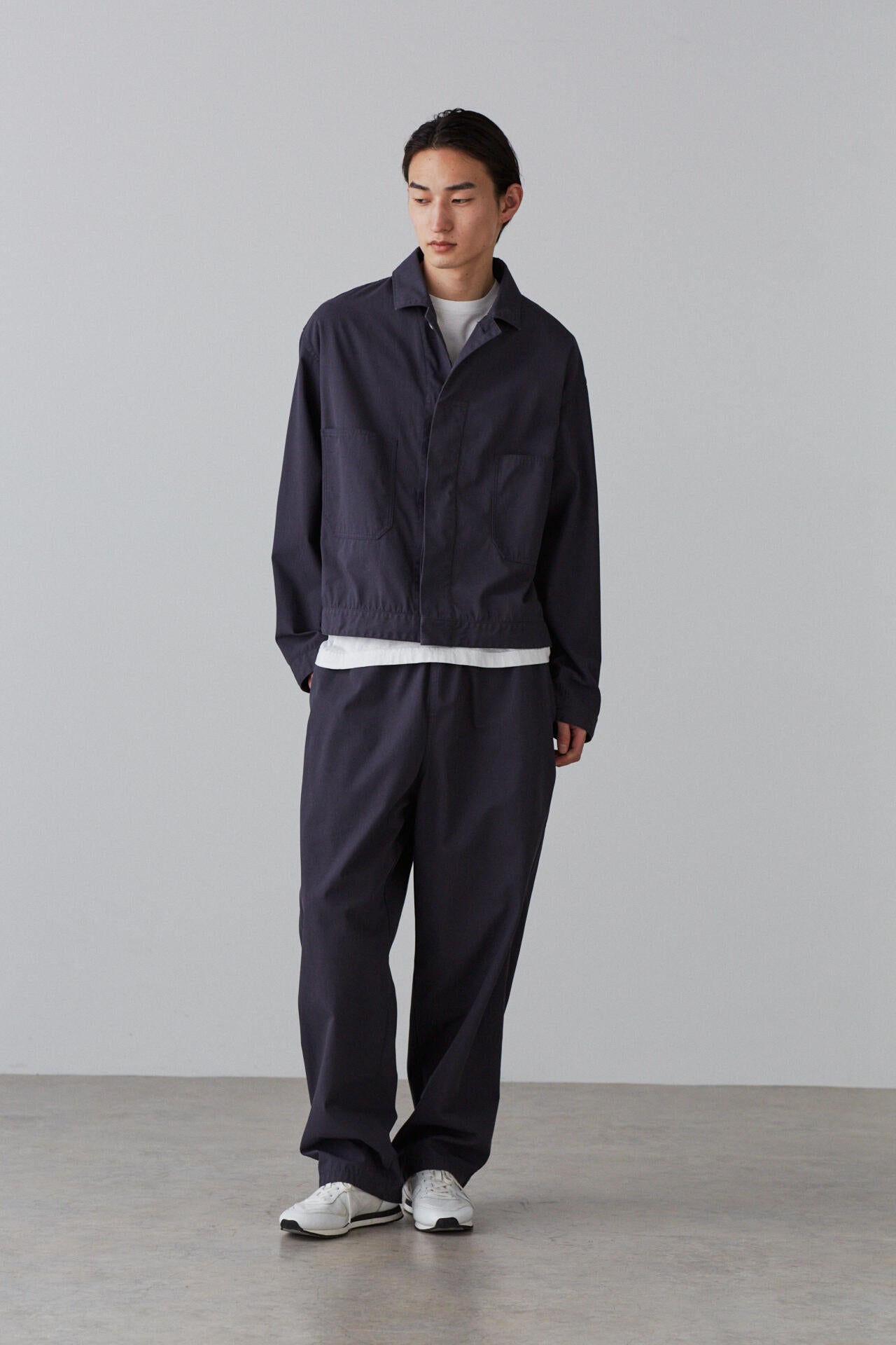 Ｙ / ORGANIC COTTON / RECYCLE POLYESTER TWILL TAPERED EASY TR