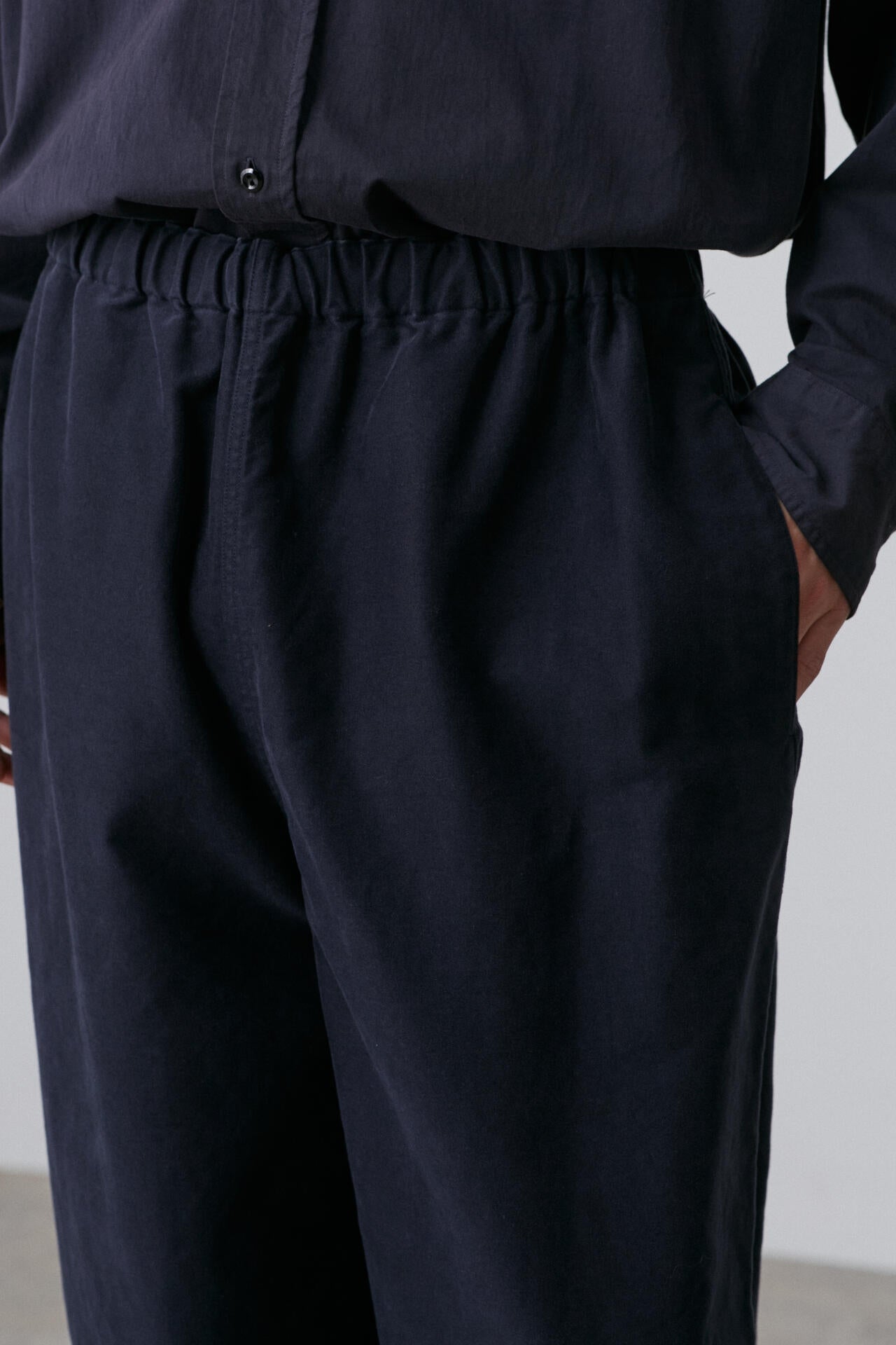 Ｙ / ORGANIC COTTON MOLESKIN TAPERED EASY TR