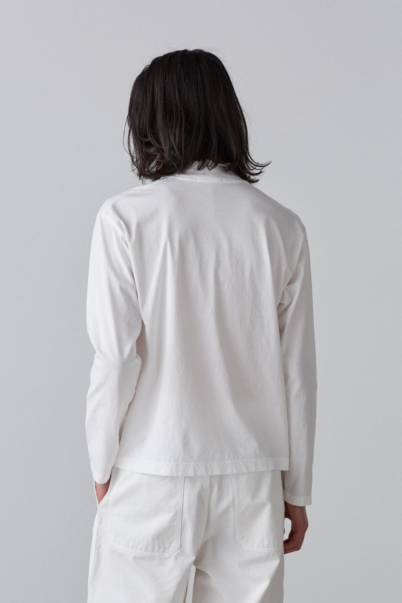 Ｙ / ORGANIC COTTON JERSEY MOCK NECK L/S T