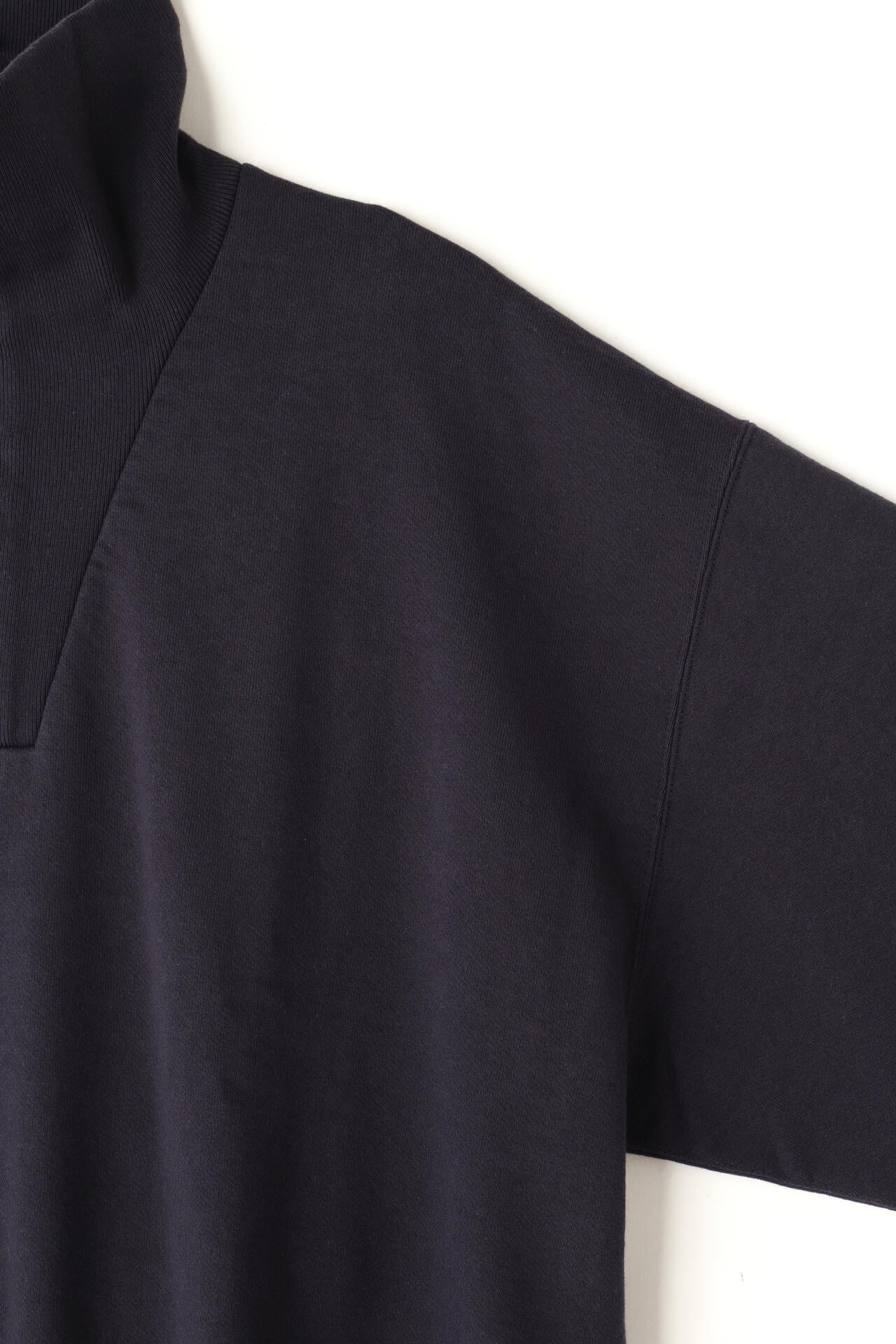 Ｙ / ORGANIC COTTON BLEND HEAVY WEIGHT FLEECE HALF ZIP