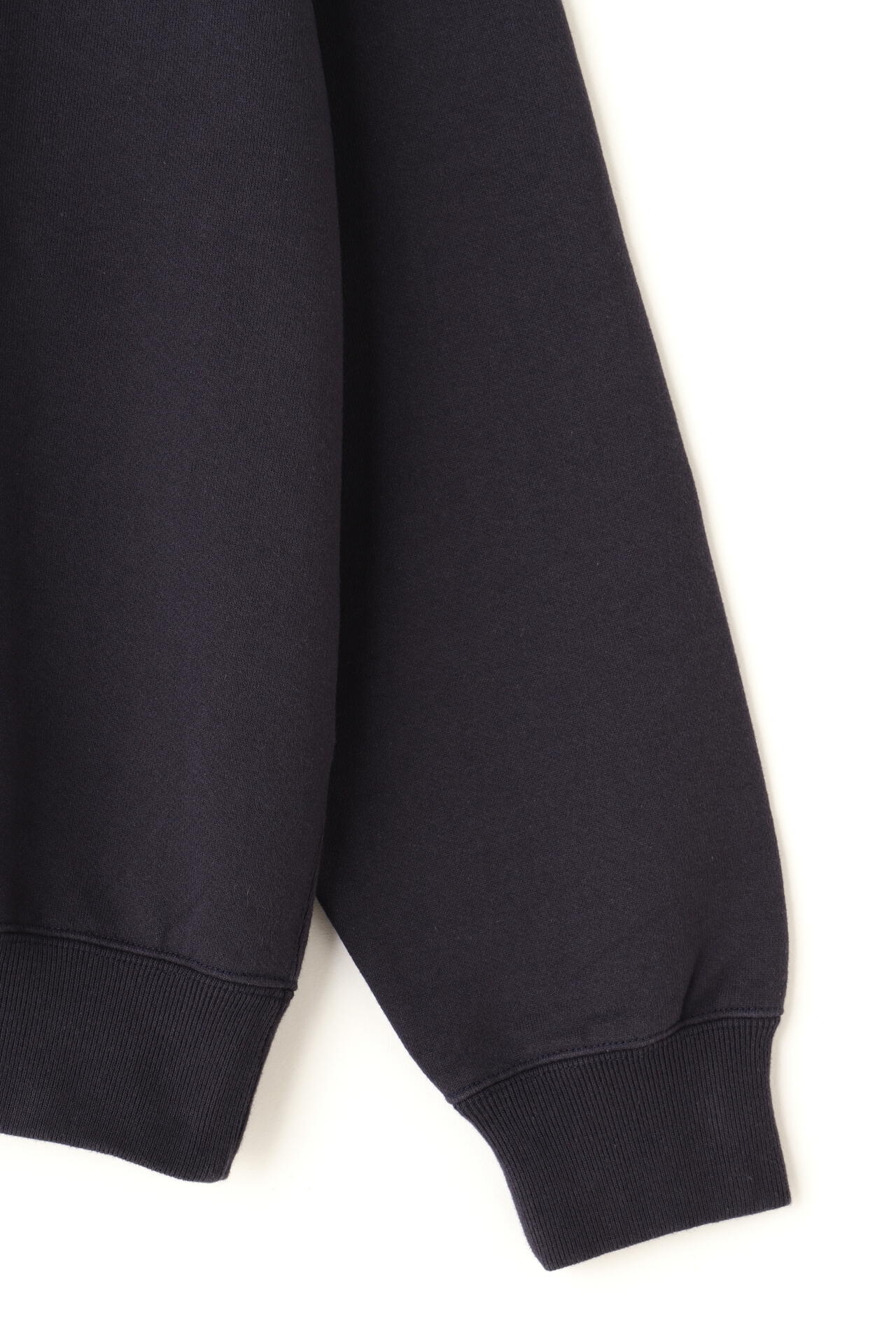 Ｙ / ORGANIC COTTON BLEND HEAVY WEIGHT FLEECE HALF ZIP