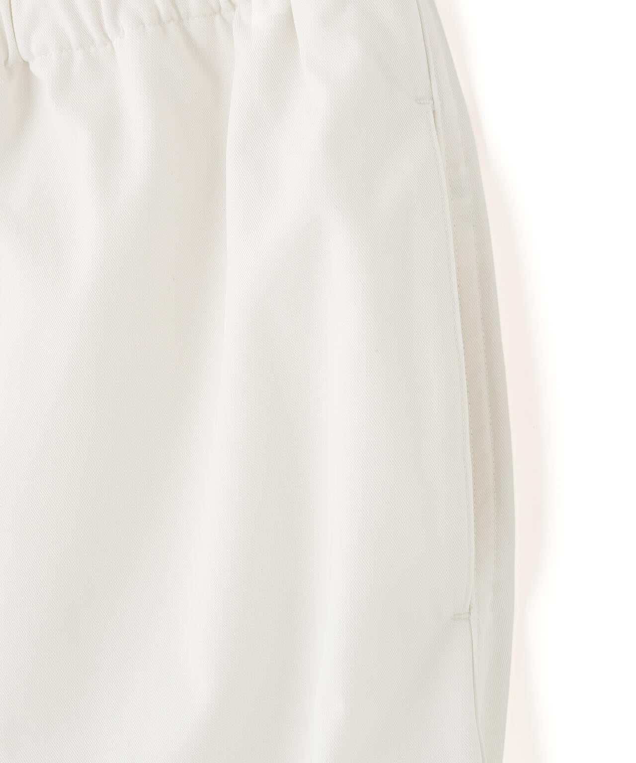 Ｙ / ORGANIC COTTON / RECYCLE POLYESTER TWILL TAPERED EASY TROUSERS
