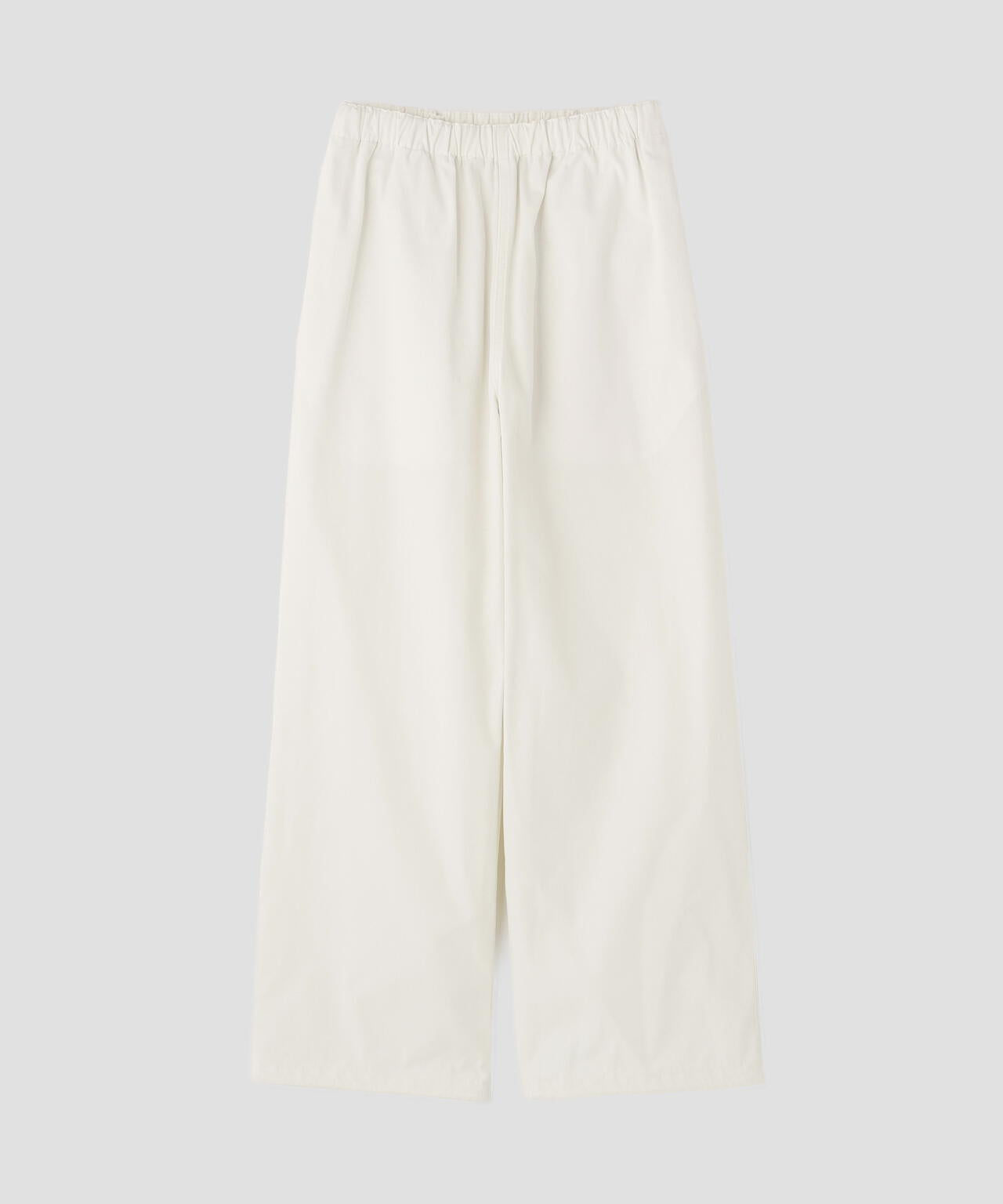 Y / ORGANIC COTTON RECYCLE POLYESTER TWILL EASY TROUSERS