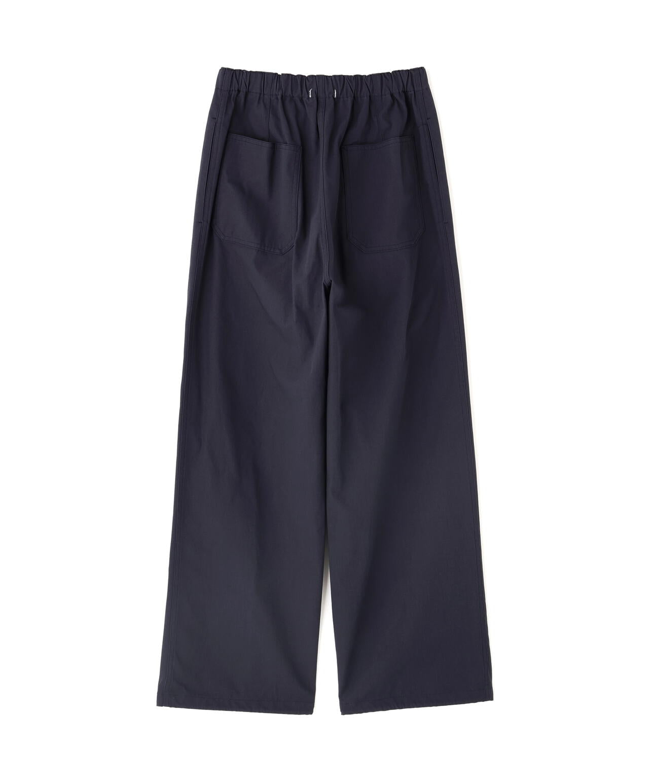 Y / ORGANIC COTTON RECYCLE POLYESTER TWILL EASY TROUSERS