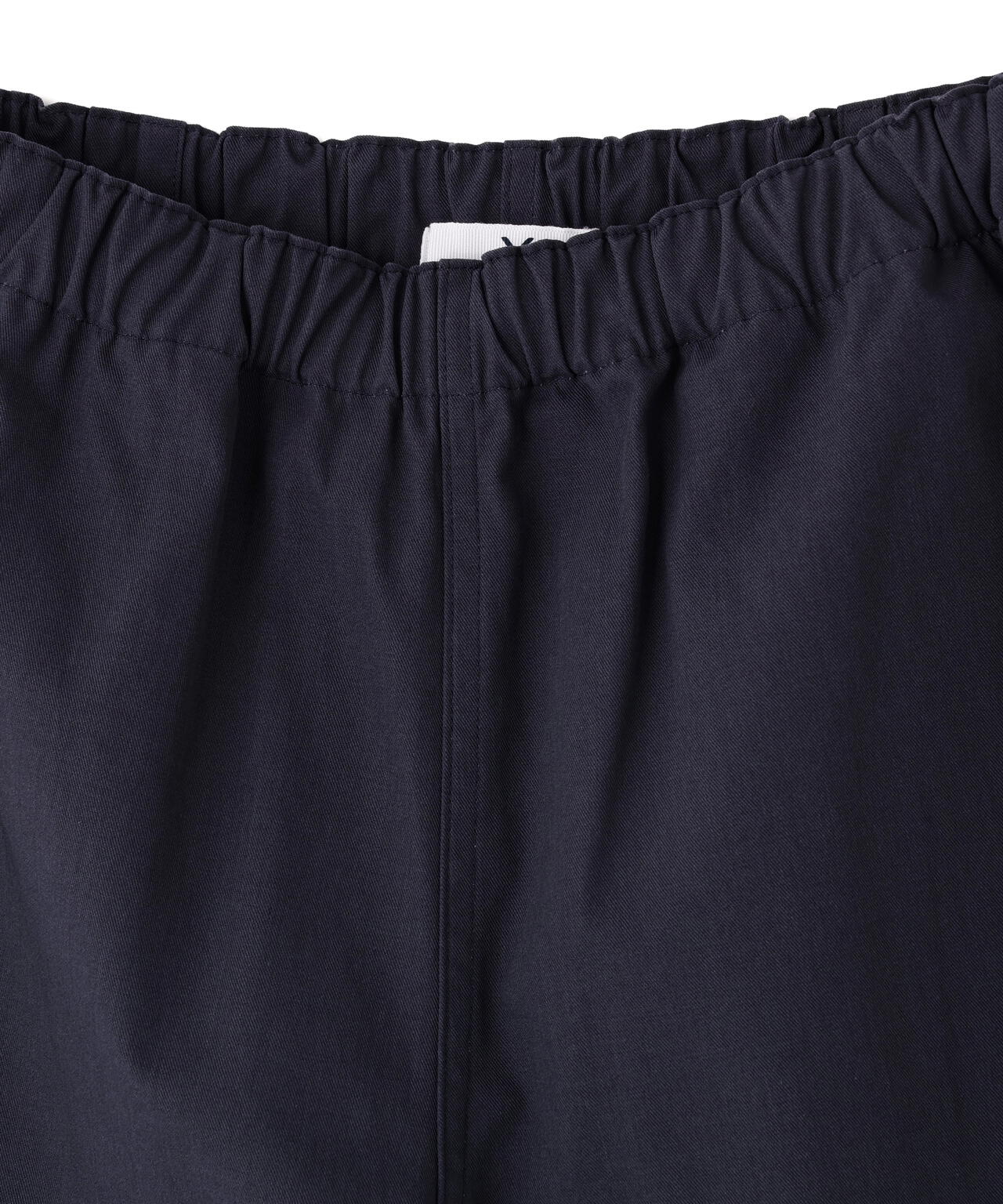 Y / ORGANIC COTTON RECYCLE POLYESTER TWILL EASY TROUSERS