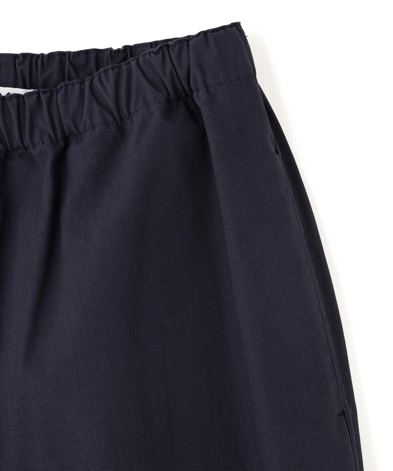 Y / ORGANIC COTTON RECYCLE POLYESTER TWILL EASY TROUSERS