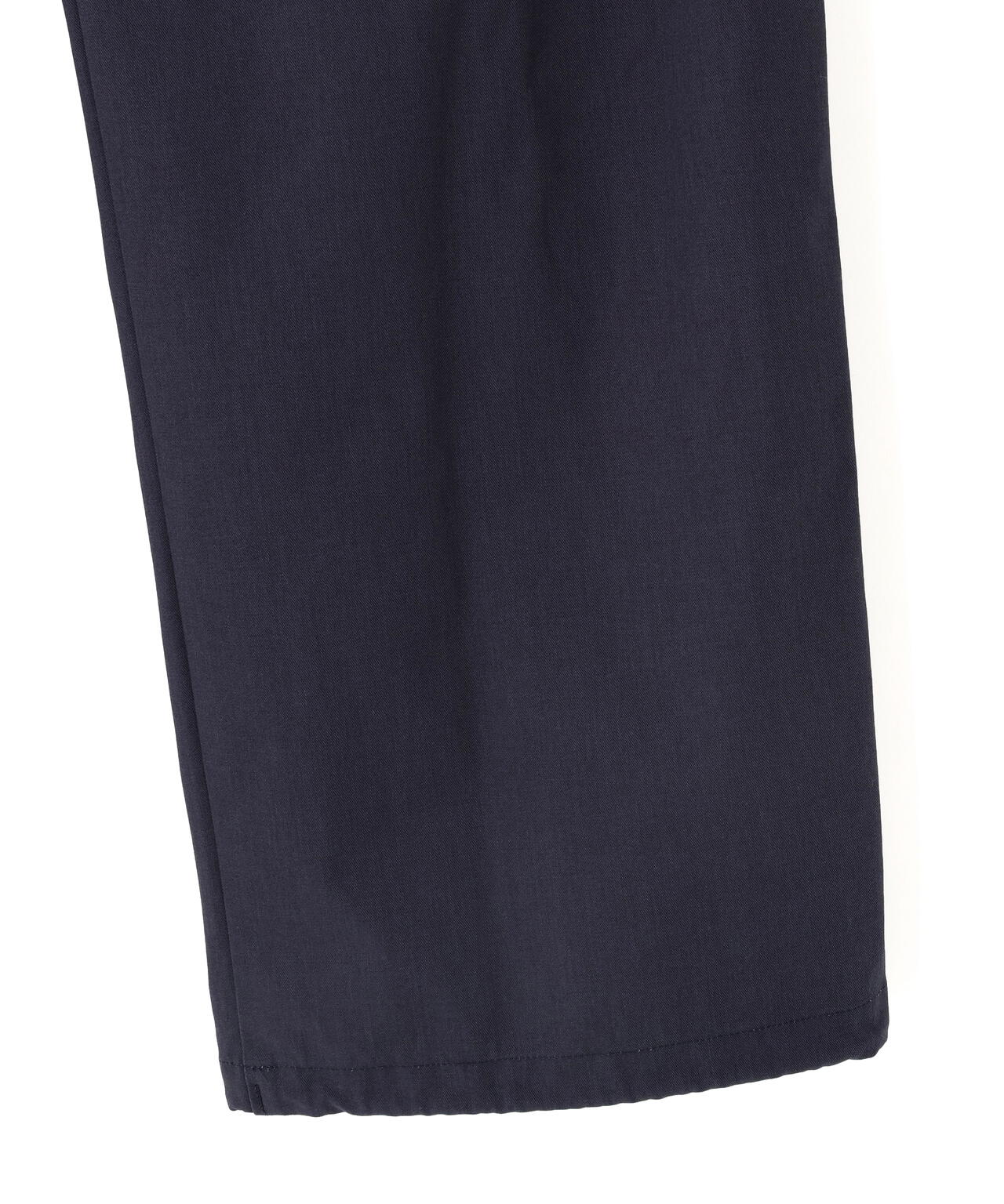 Y / ORGANIC COTTON RECYCLE POLYESTER TWILL EASY TROUSERS
