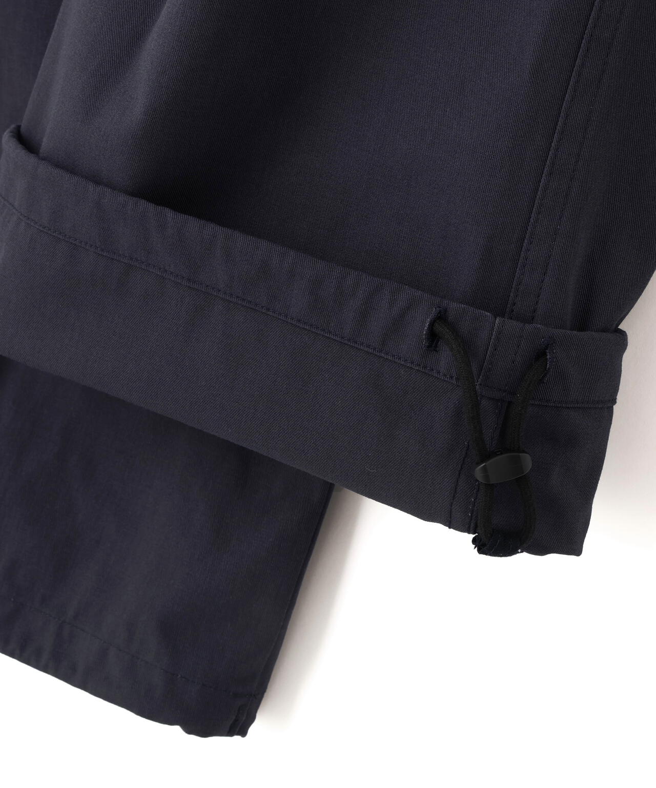 Y / ORGANIC COTTON RECYCLE POLYESTER TWILL EASY TROUSERS