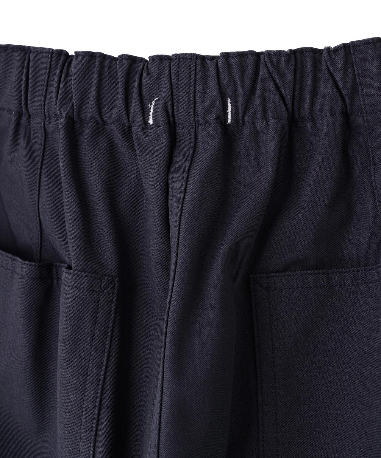 Y / ORGANIC COTTON RECYCLE POLYESTER TWILL EASY TROUSERS
