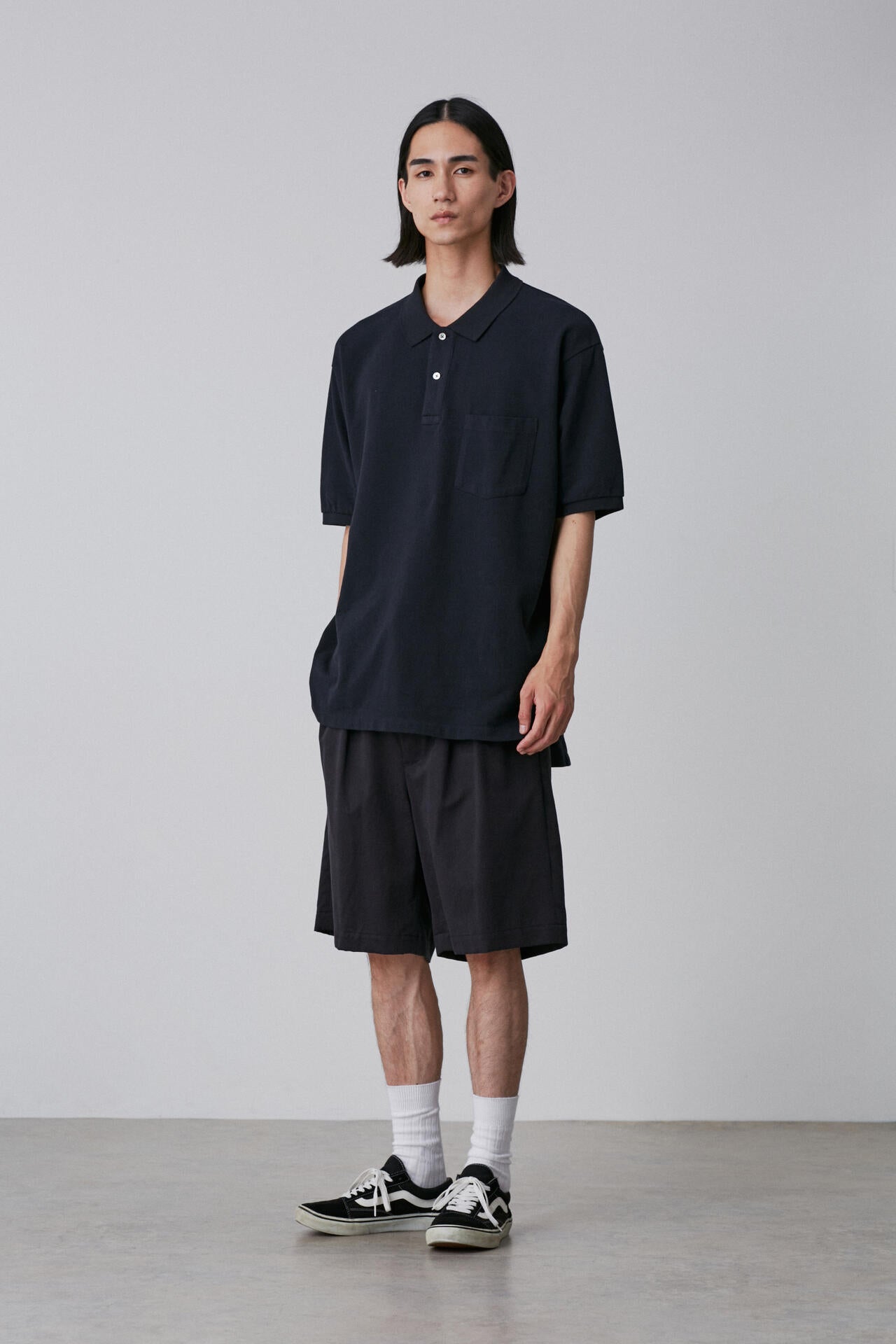 Ｙ / ORGANIC COTTON TENCEL CHINO SHORTS