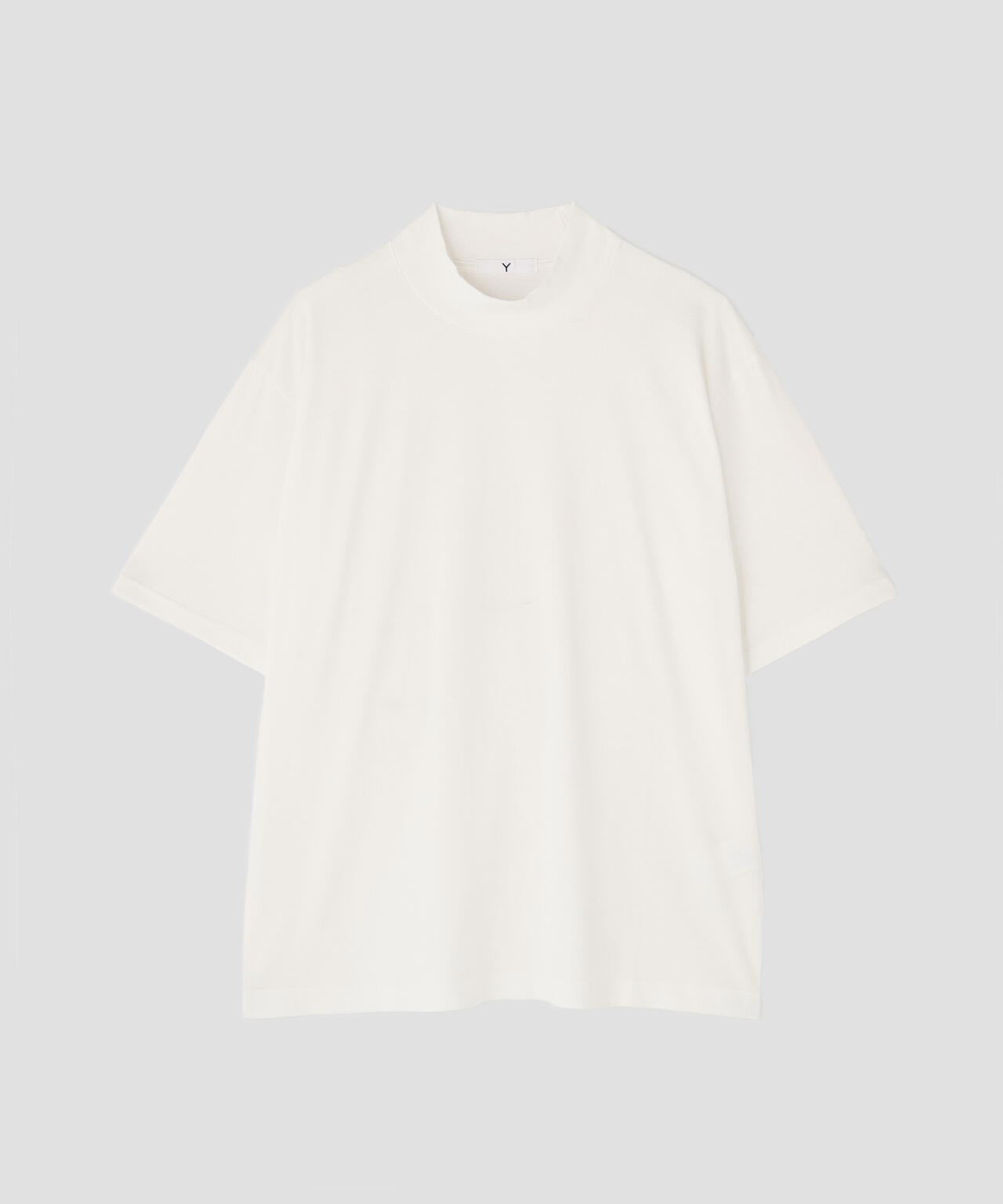 Ｙ / ORGANIC COTTON JERSEY MOCK NECK SHORT SLEEVE T-SHIRT