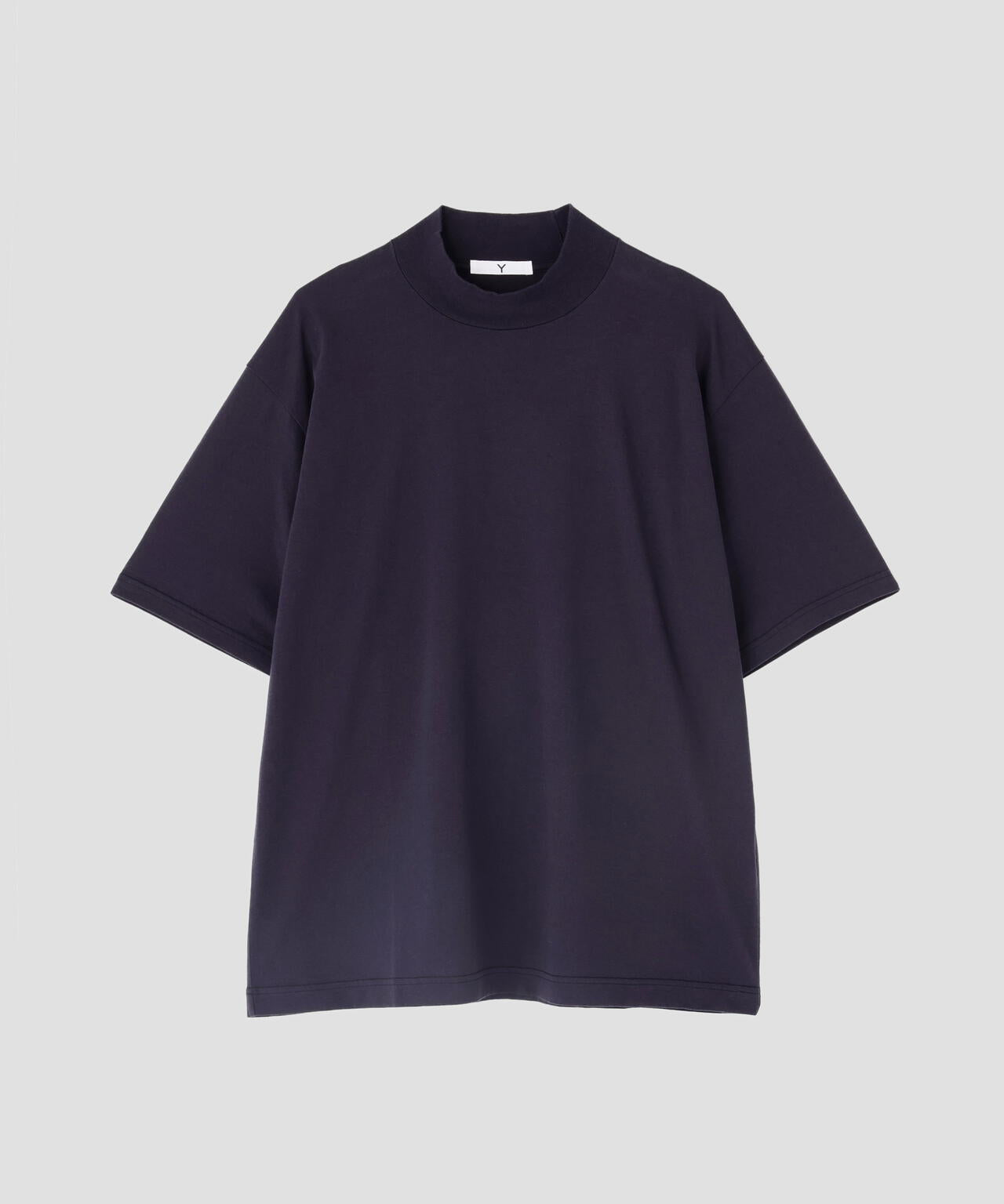 Ｙ / ORGANIC COTTON JERSEY MOCK NECK SHORT SLEEVE T-SHIRT