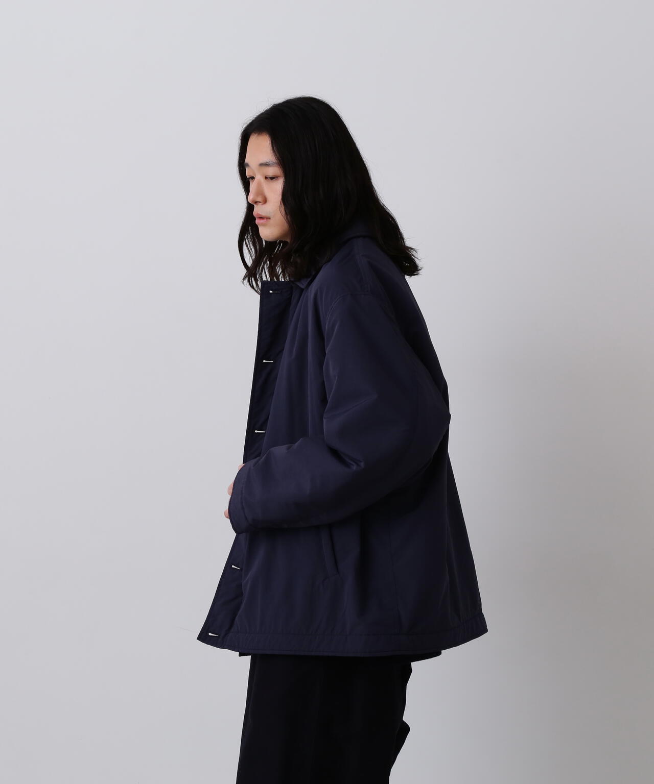 Ｙ / RECYCLE NYLON MIX TAFFETA / RECYCLE POLYESTER FLEECE COAT