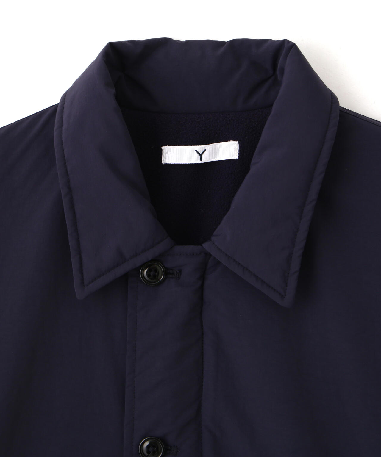 Ｙ / RECYCLE NYLON MIX TAFFETA / RECYCLE POLYESTER FLEECE COAT