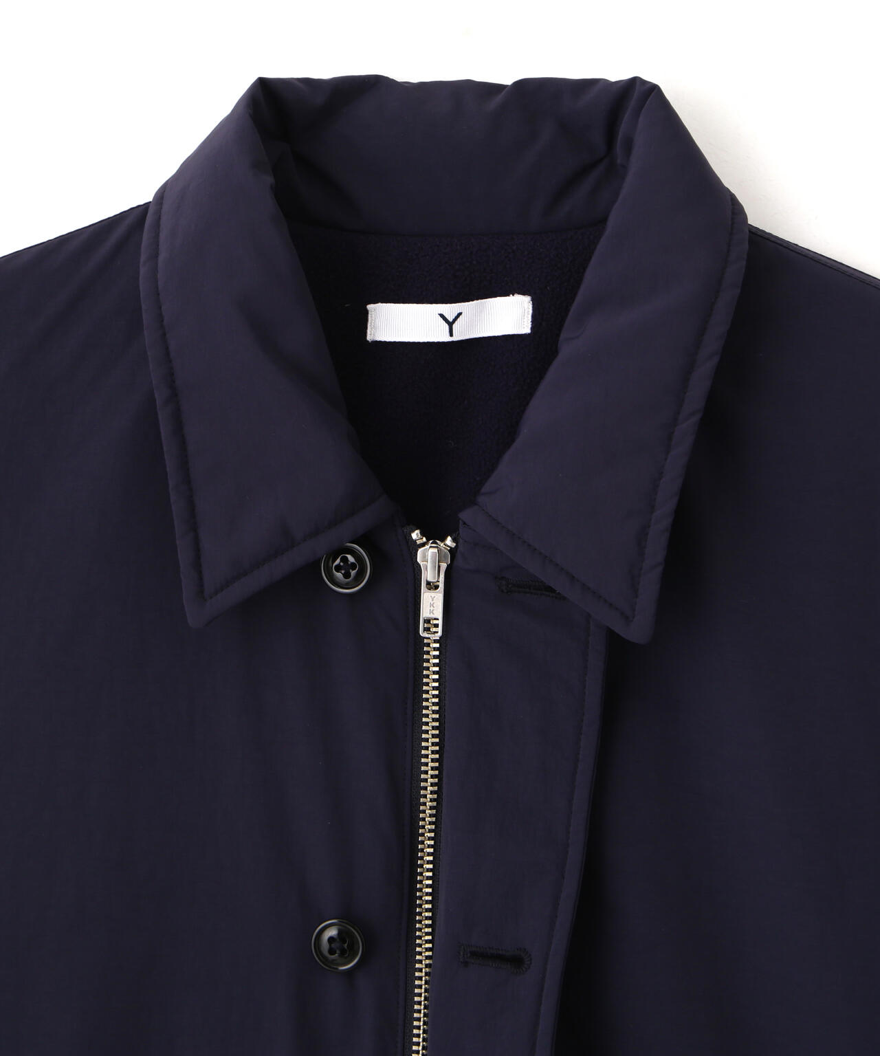 Ｙ / RECYCLE NYLON MIX TAFFETA / RECYCLE POLYESTER FLEECE COAT