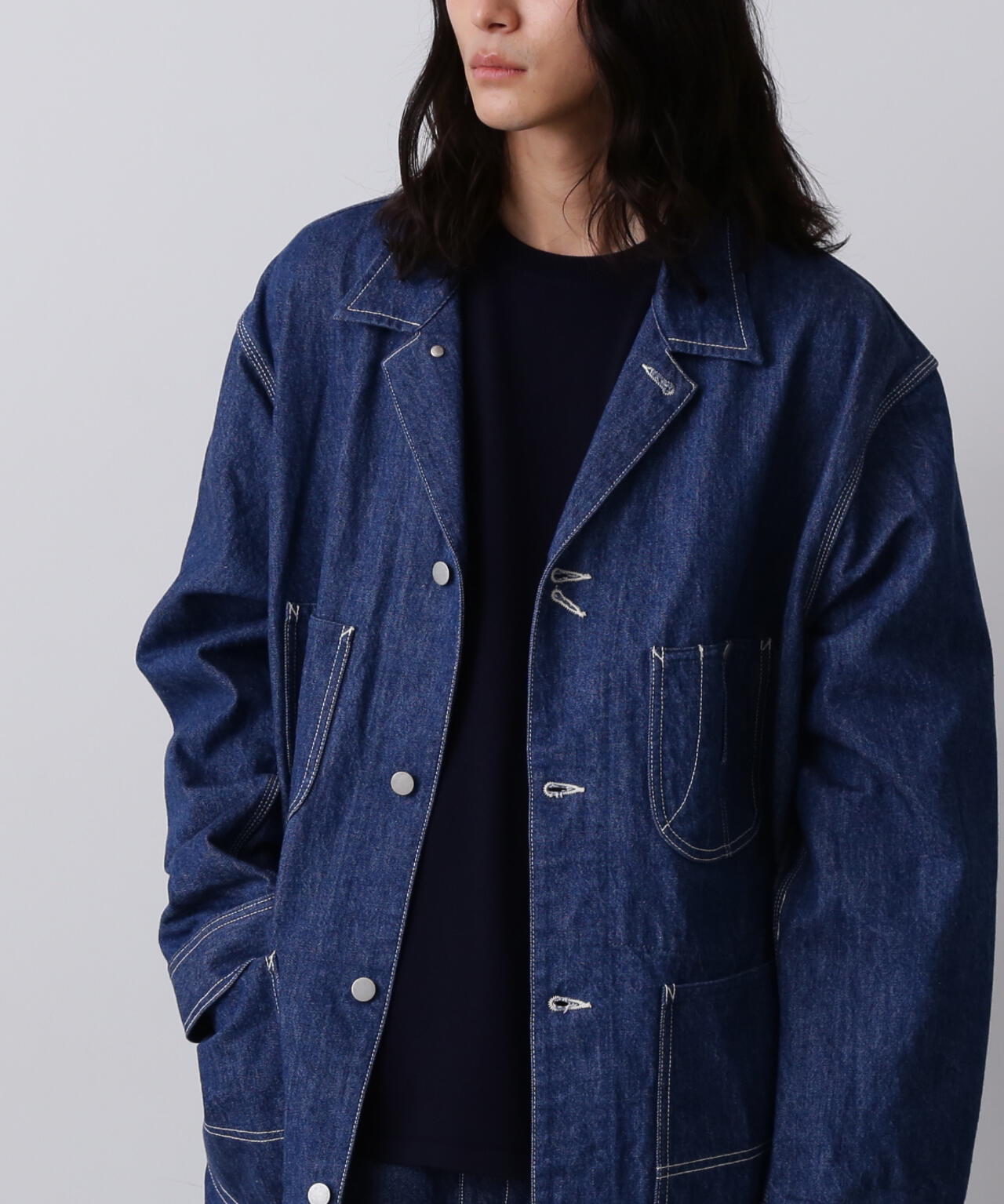 Ｙ / 13oz ORGANIC COTTON DENIM COVERALL JACKET