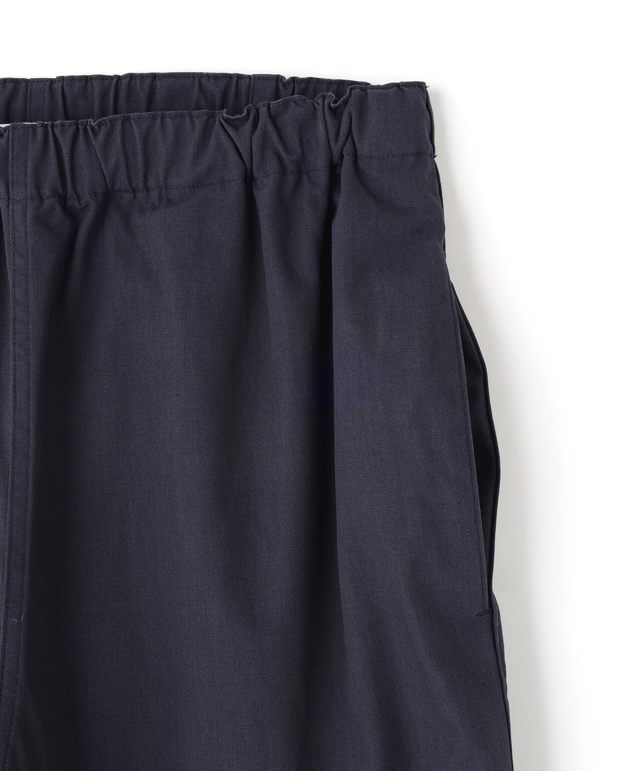 Ｙ / ORGANIC COTTON / RECYCLE POLYESTER TWILL TAPERED EASY TROUSERS