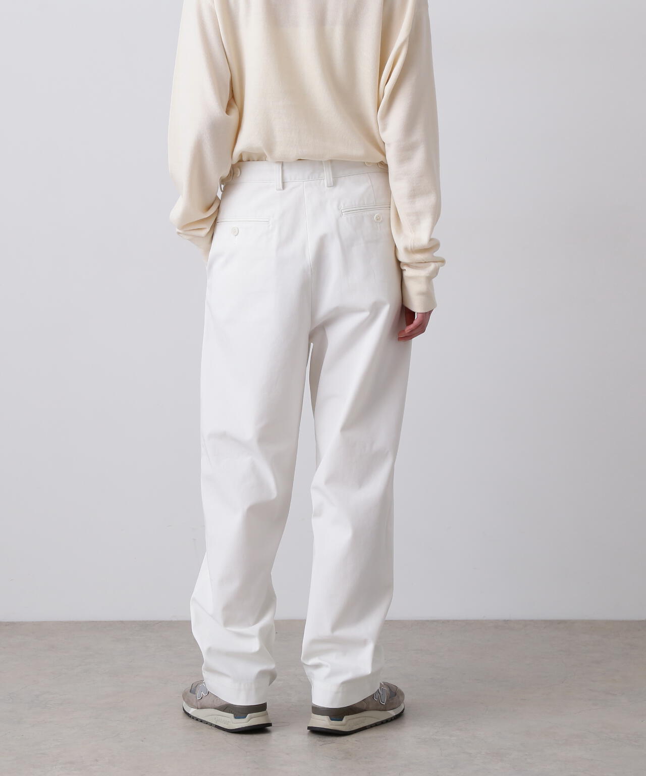 Ｙ / ORGANIC COTTON / RECYCLE POLYESTER TWILL ADJUSTER  TROUSERS