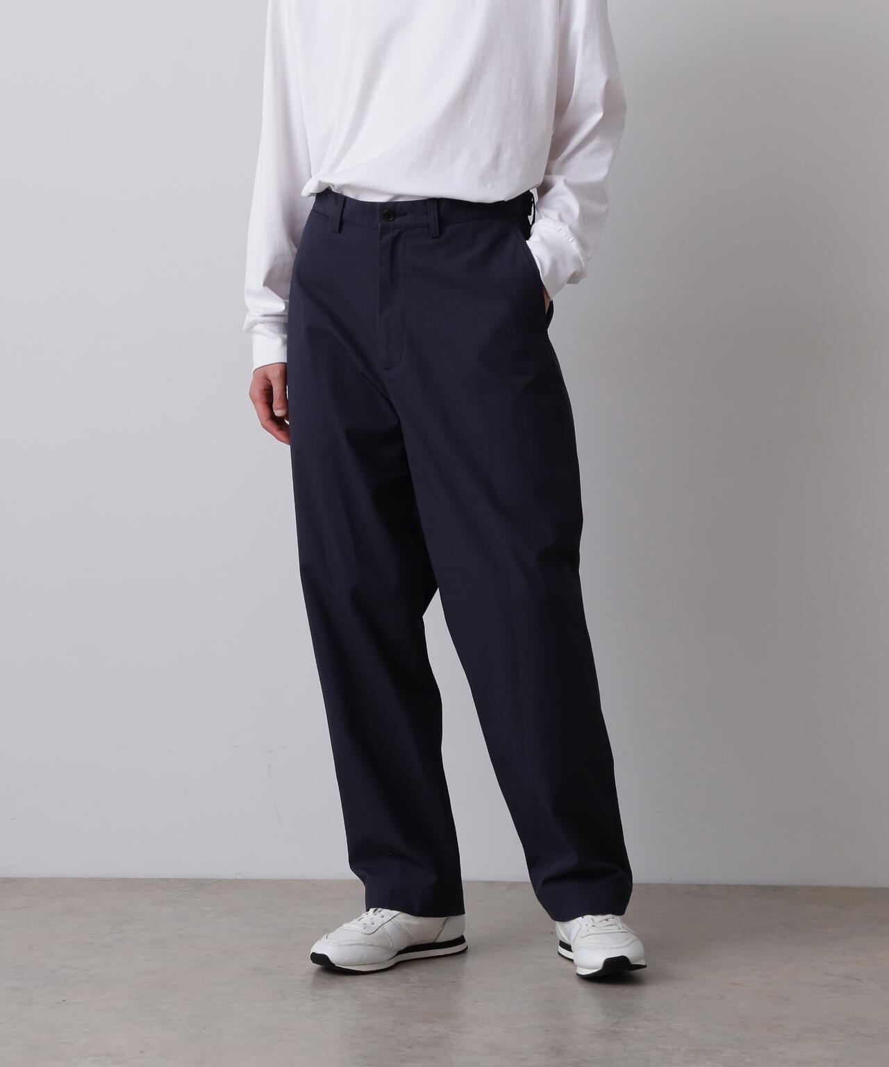 Ｙ / ORGANIC COTTON / RECYCLE POLYESTER TWILL ADJUSTER  TROUSERS