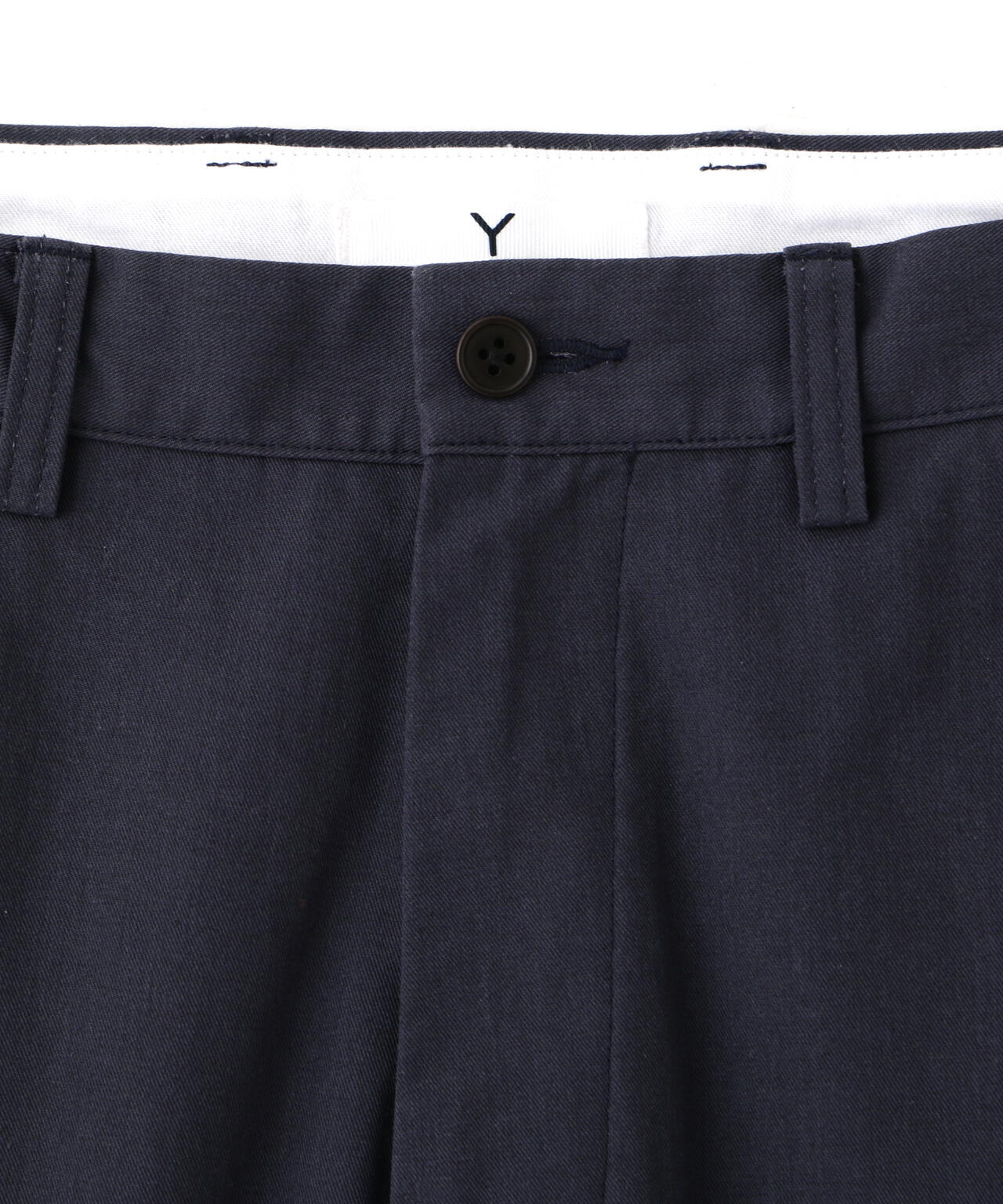 Ｙ / ORGANIC COTTON / RECYCLE POLYESTER TWILL ADJUSTER  TROUSERS