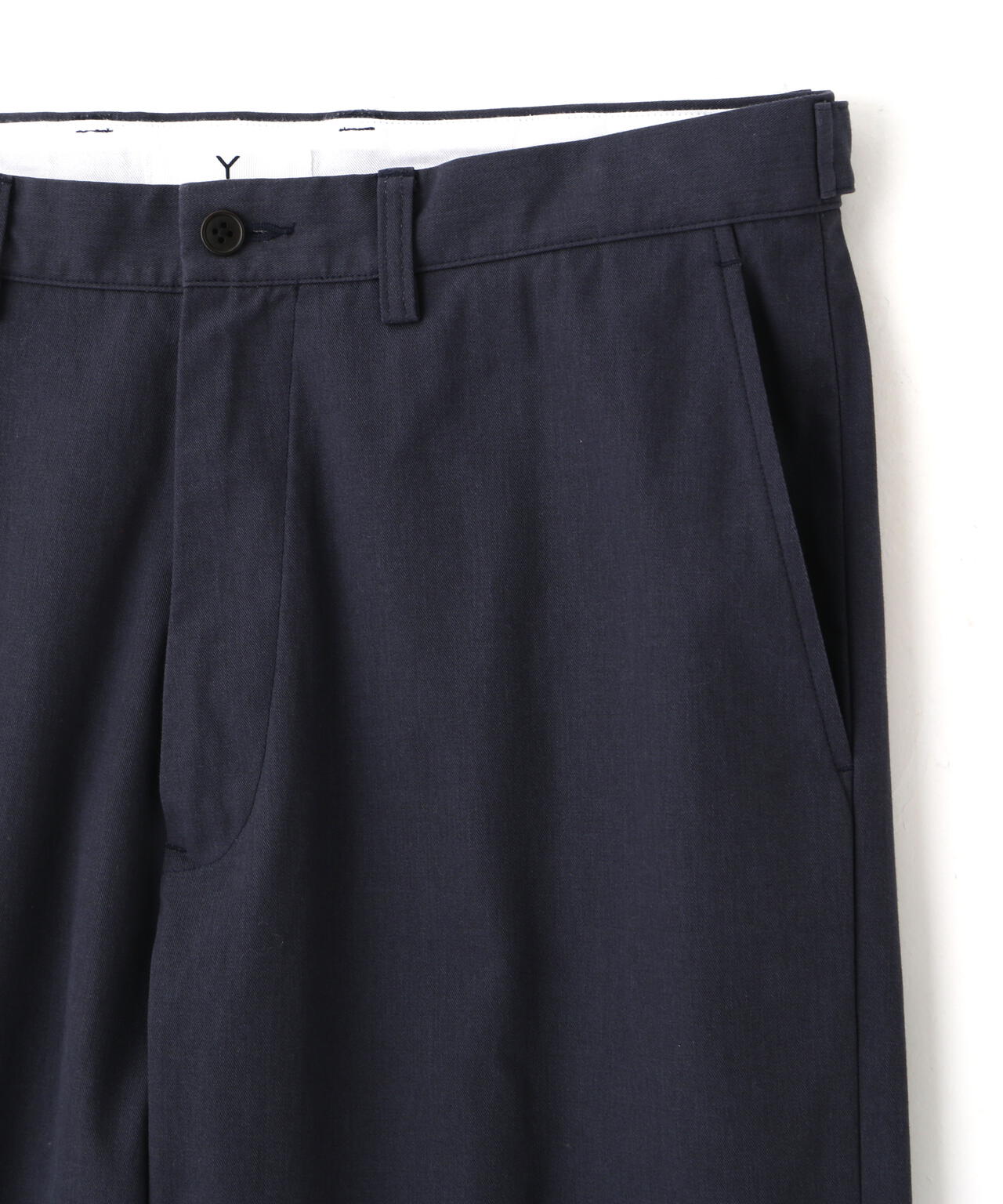 Ｙ / ORGANIC COTTON / RECYCLE POLYESTER TWILL ADJUSTER  TROUSERS