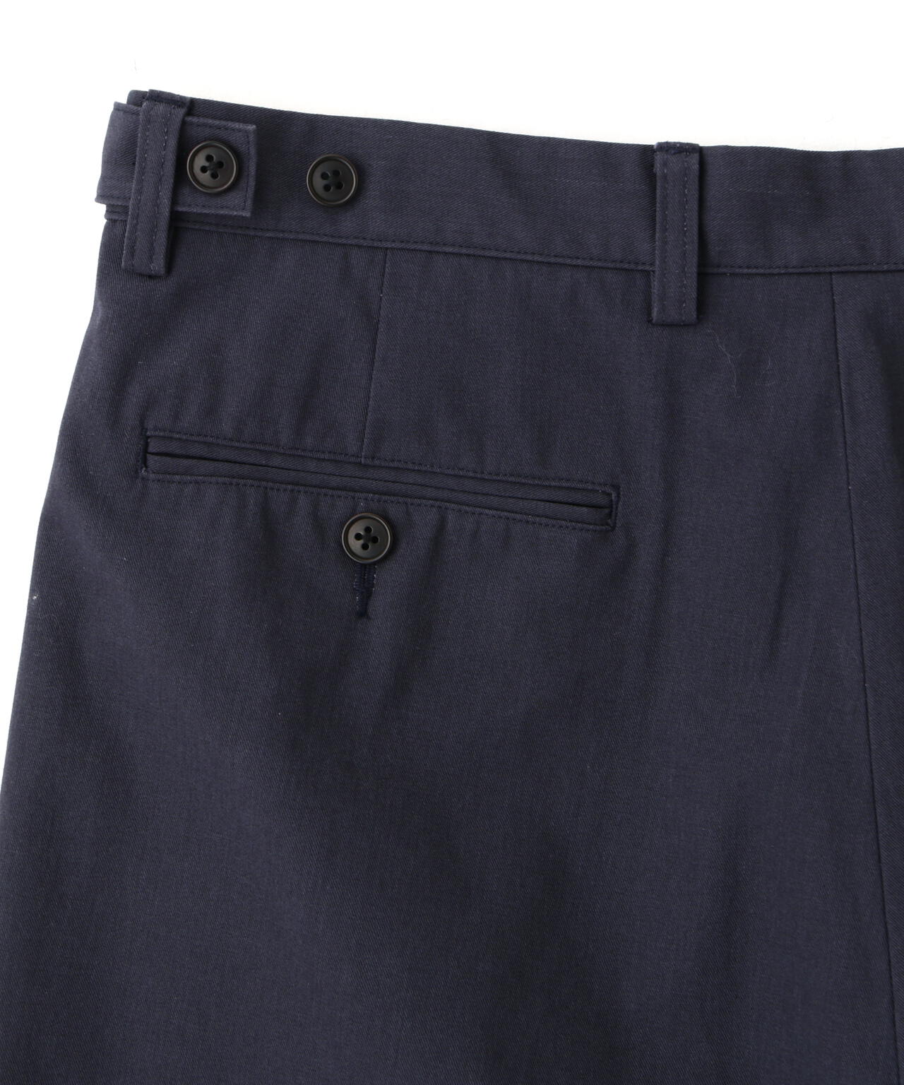 Ｙ / ORGANIC COTTON / RECYCLE POLYESTER TWILL ADJUSTER  TROUSERS