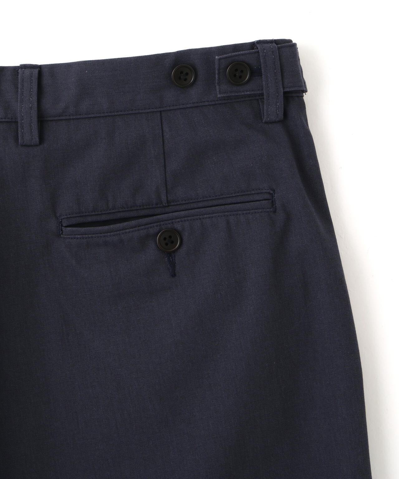 Ｙ / ORGANIC COTTON / RECYCLE POLYESTER TWILL ADJUSTER  TROUSERS