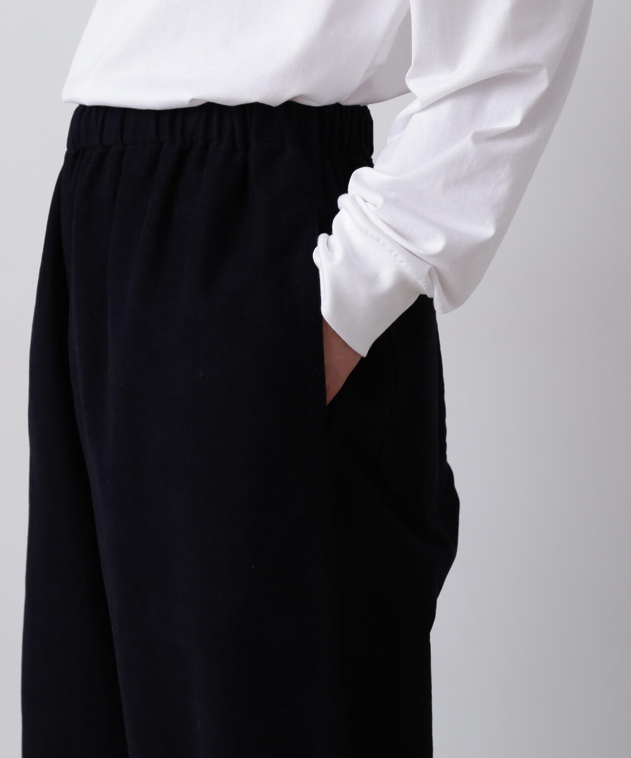 Ｙ / ORGANIC COTTON SOFT MOLESKIN EASY TROUSERS