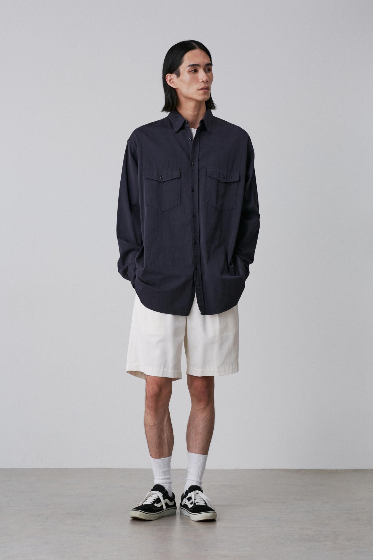 Ｙ / ORGANIC COTTON HIGH DENSITY SATIN SHIRT
