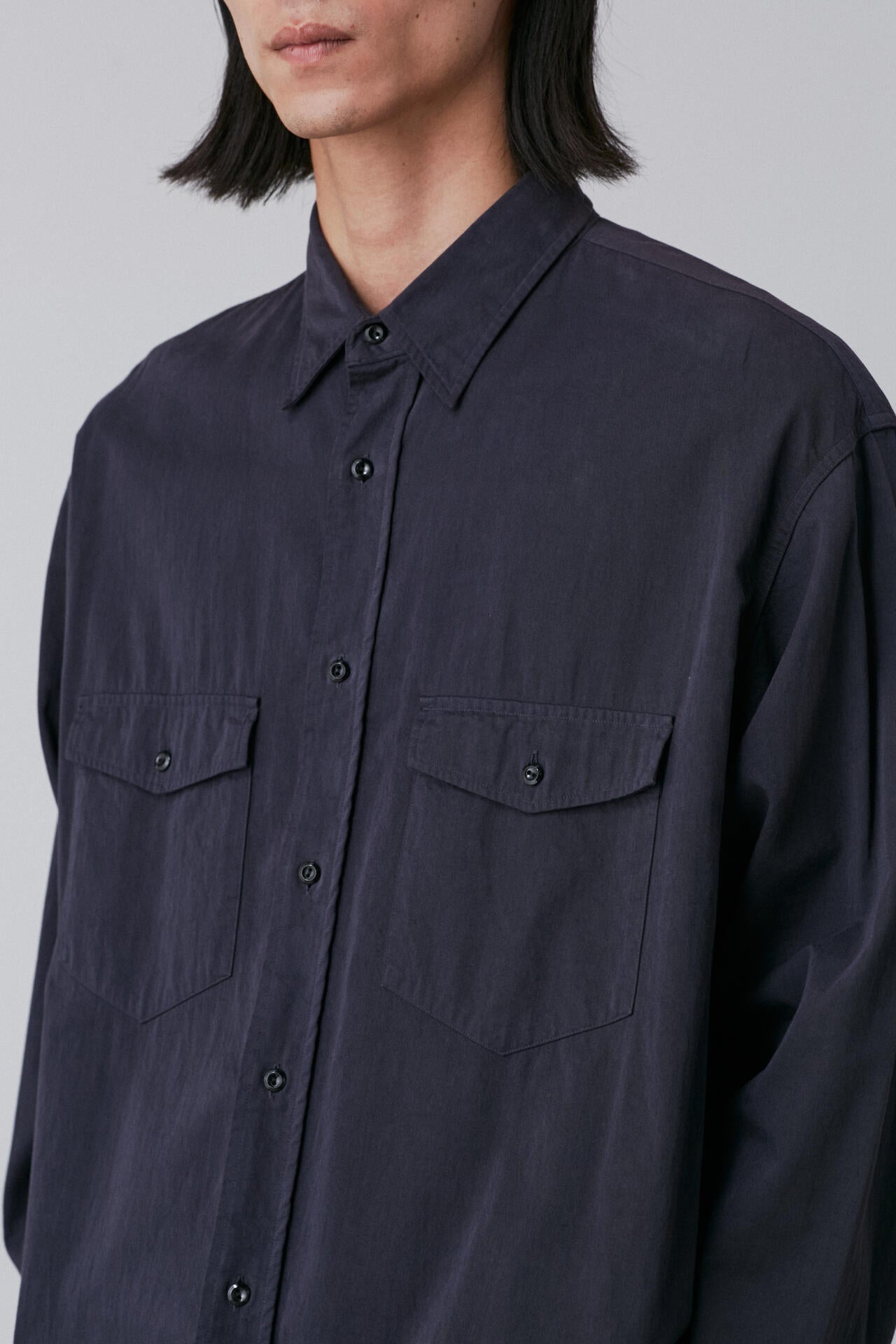Ｙ / ORGANIC COTTON HIGH DENSITY SATIN SHIRT