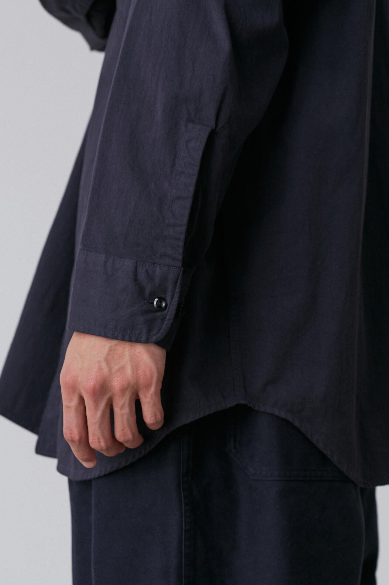 Ｙ / ORGANIC COTTON HIGH DENSITY SATIN SHIRT