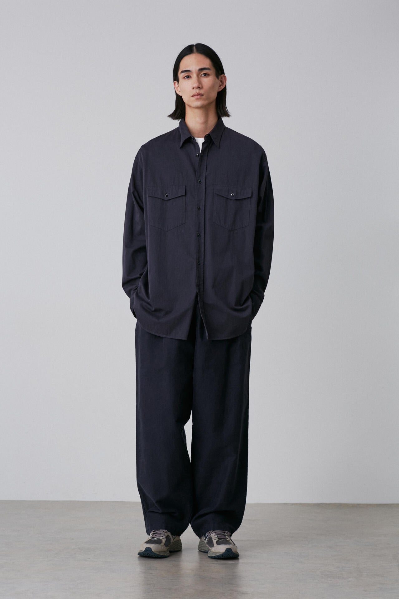 Ｙ / ORGANIC COTTON HIGH DENSITY SATIN SHIRT