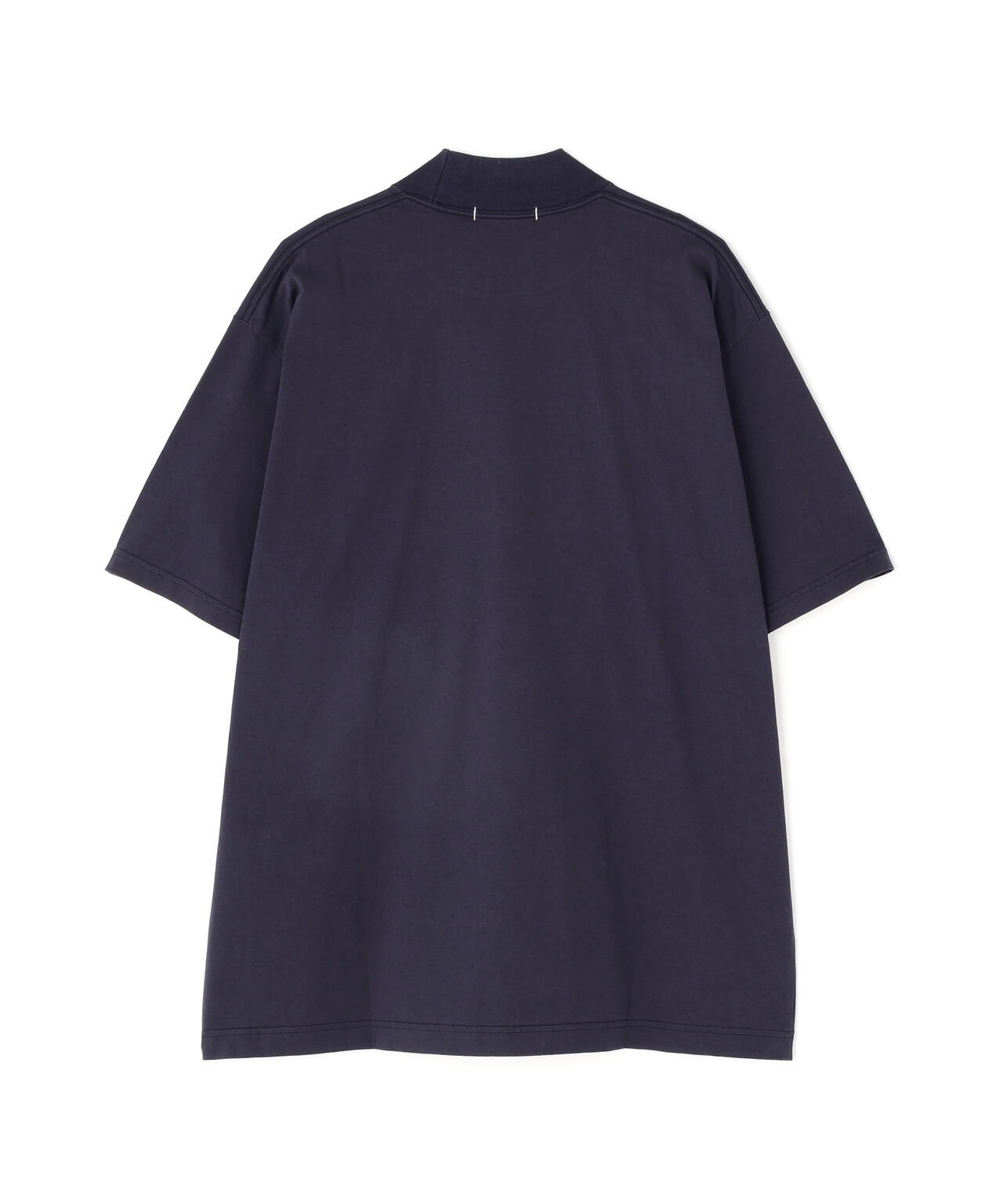 Ｙ / ORGANIC COTTON JERSEY MOCK NECK SHORT SLEEVE T‐SHIRT
