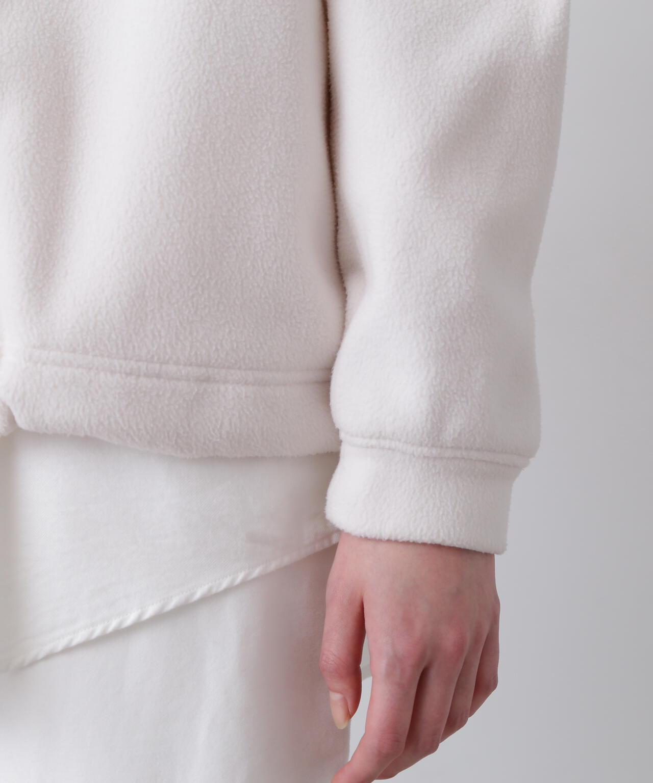 Ｙ / RECYCLE POLYESTER FLEECE HALF ZIP PULL OVER